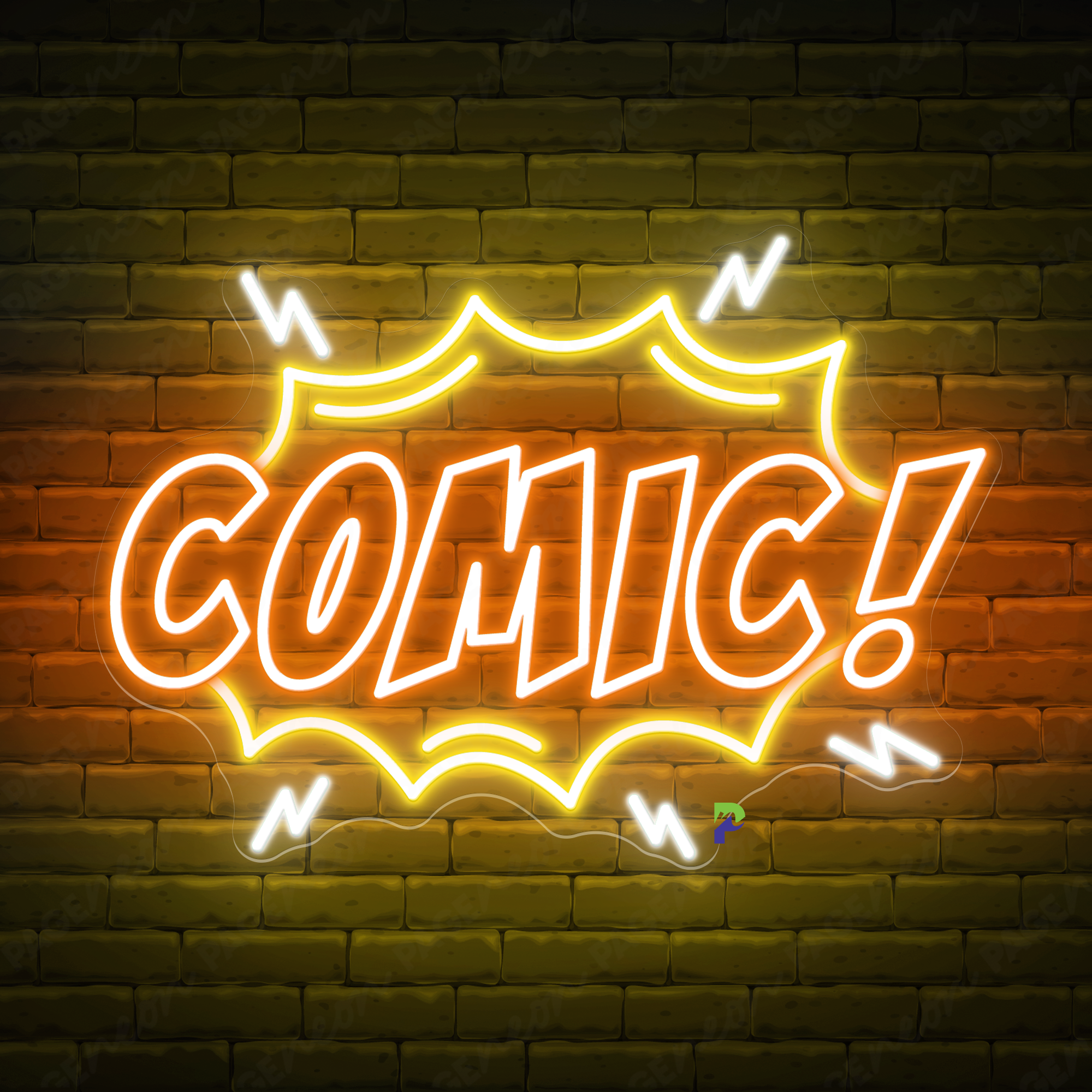 Comics Neon Signs Business Big Led Light