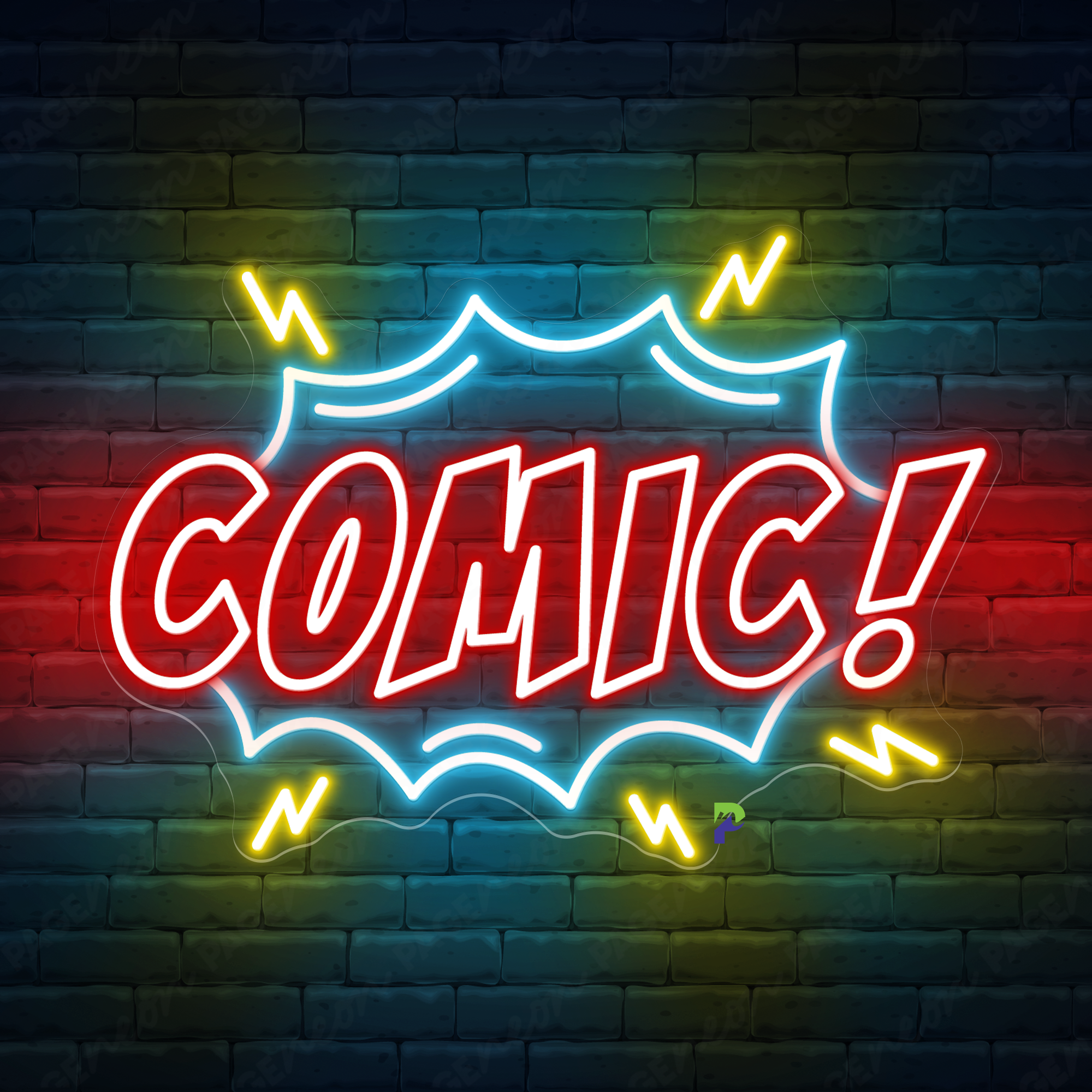 Comics Neon Signs Business Big Led Light