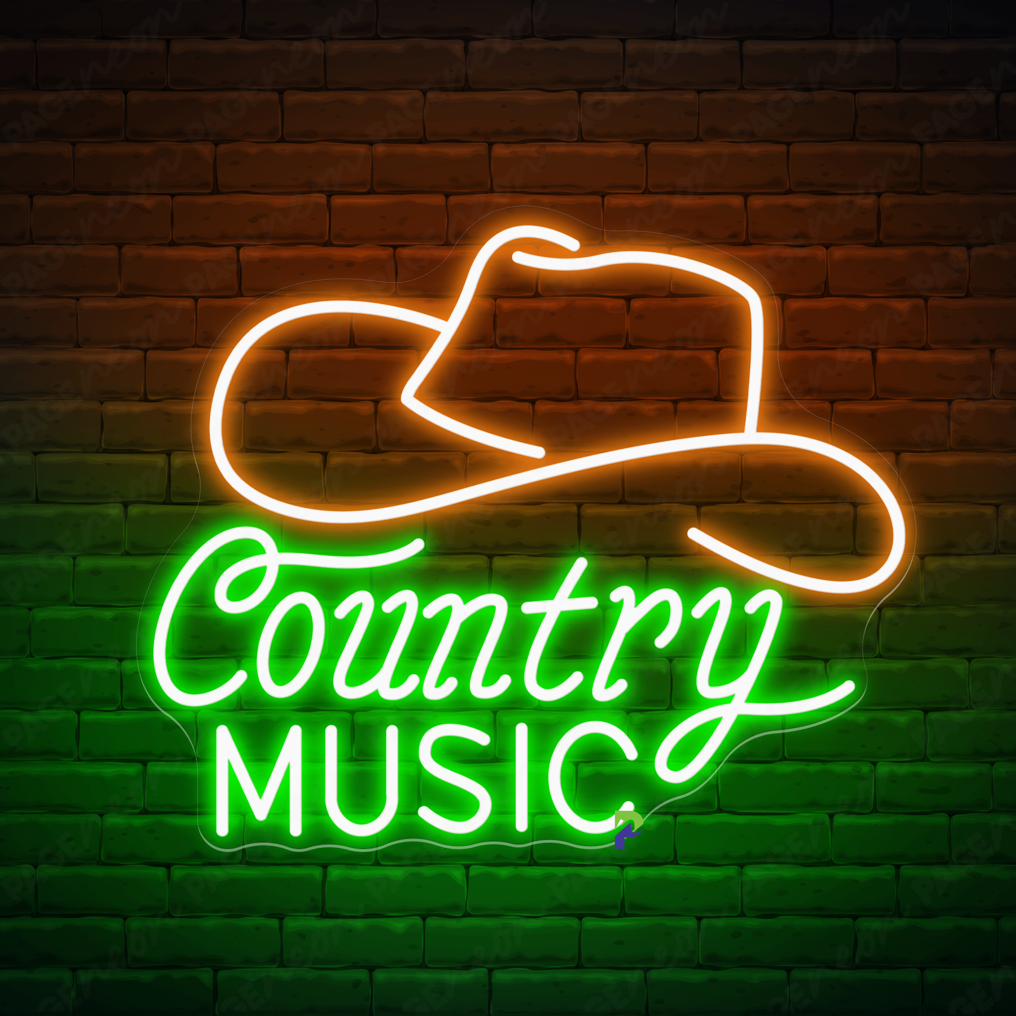 Country Music Neon Sign Business Led Light