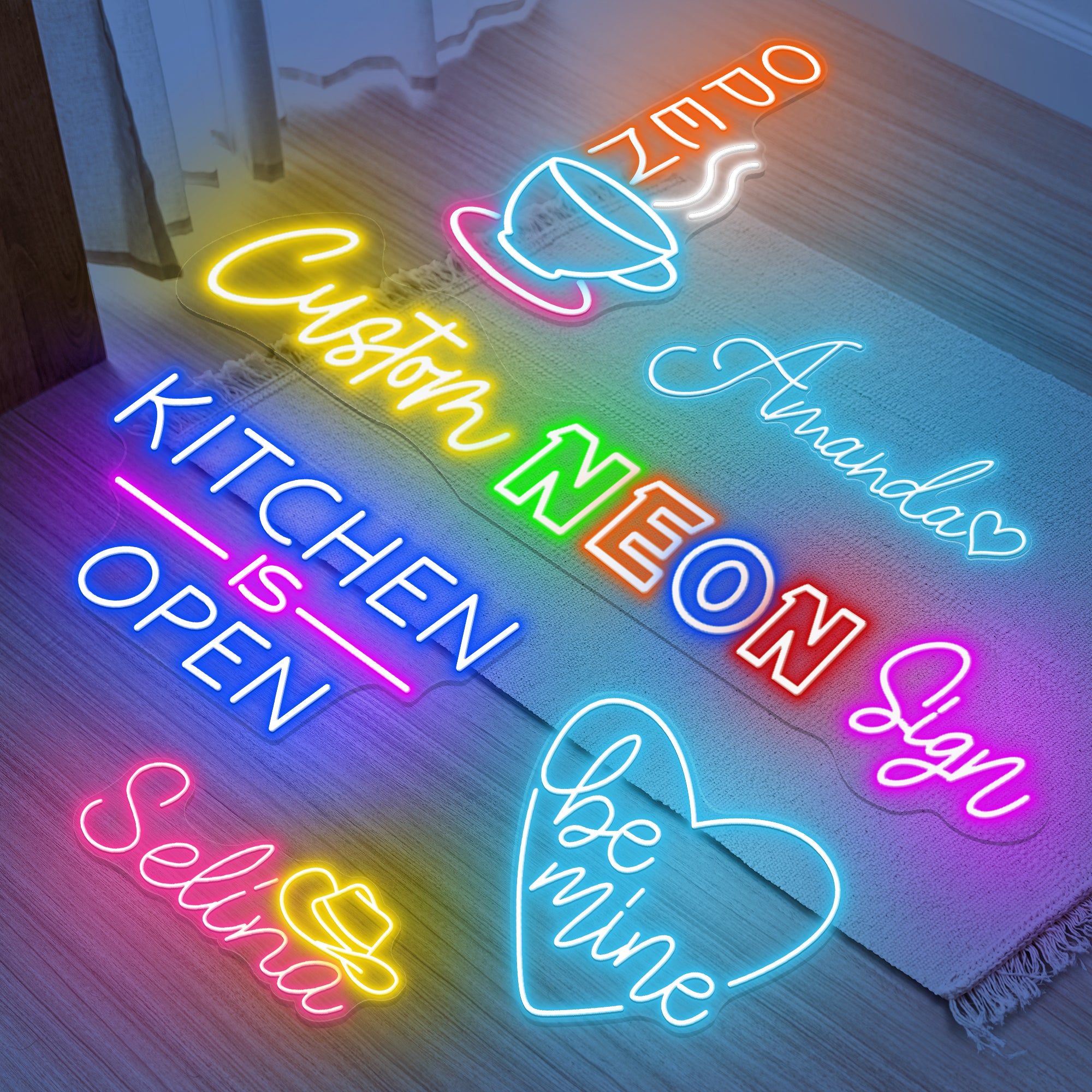 Custom Neon Sign Elegant Company Name Led Light
