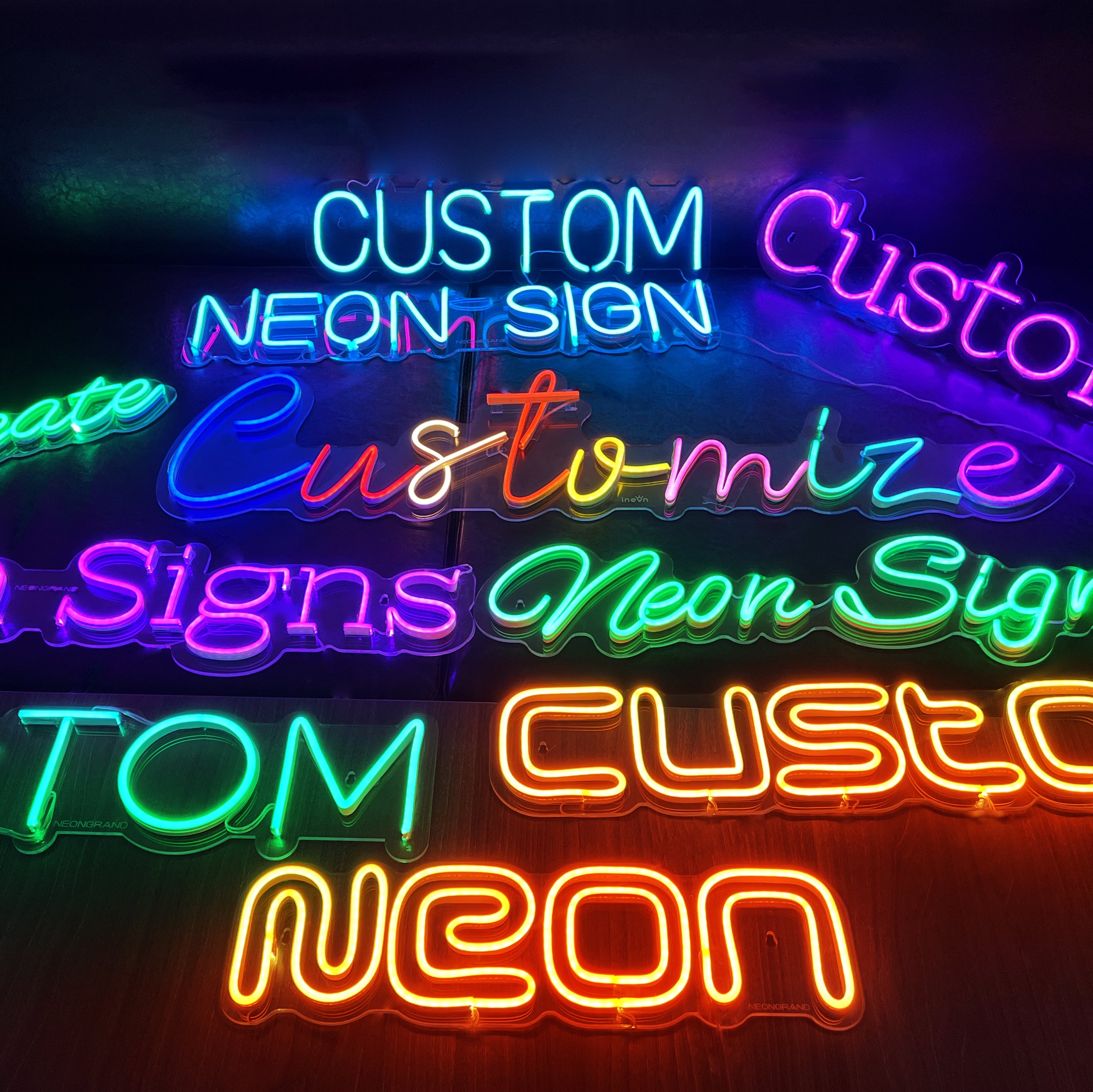 Custom Neon Sign Family Name Led Light