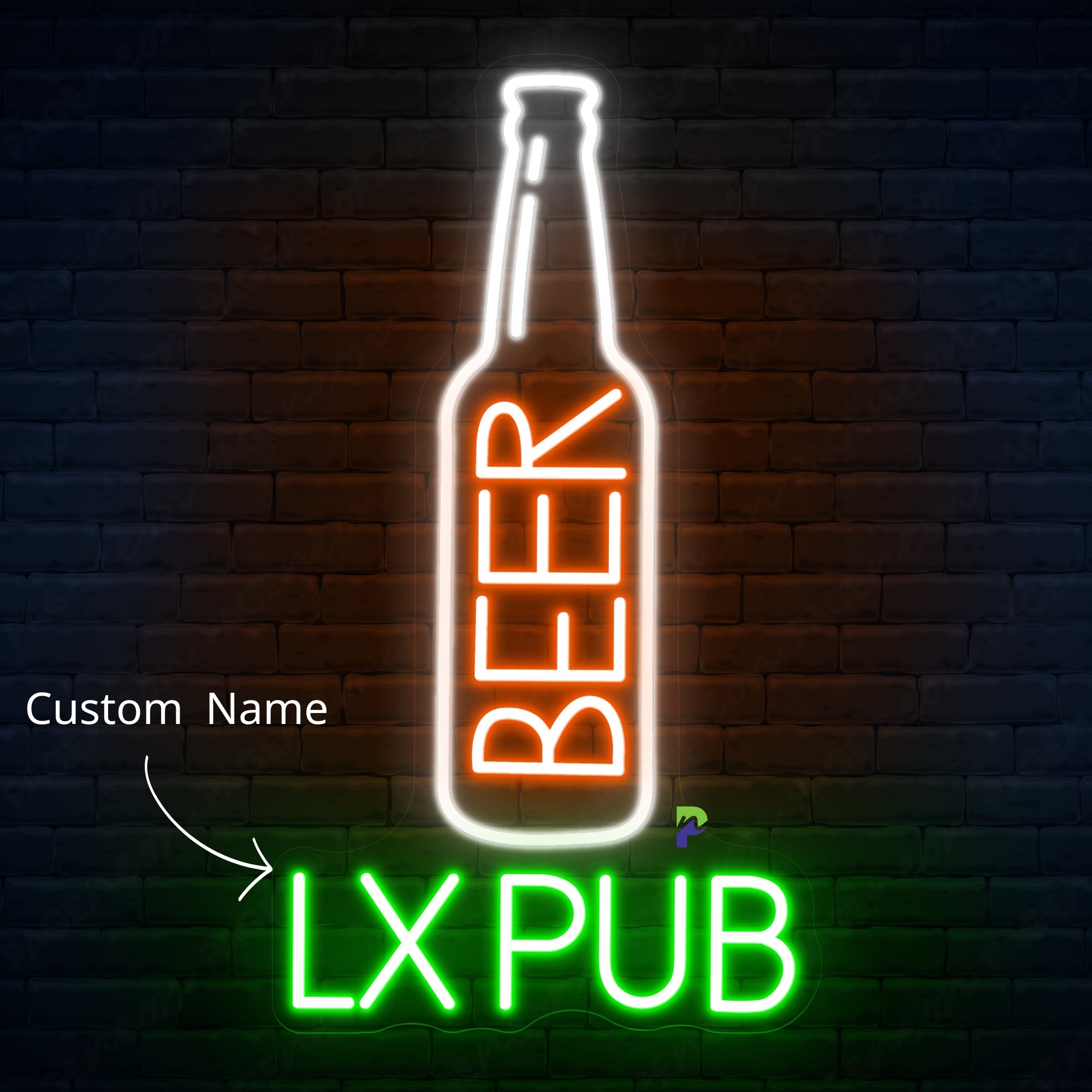 Beer Logo Neon Sign Custom Beer Led Light