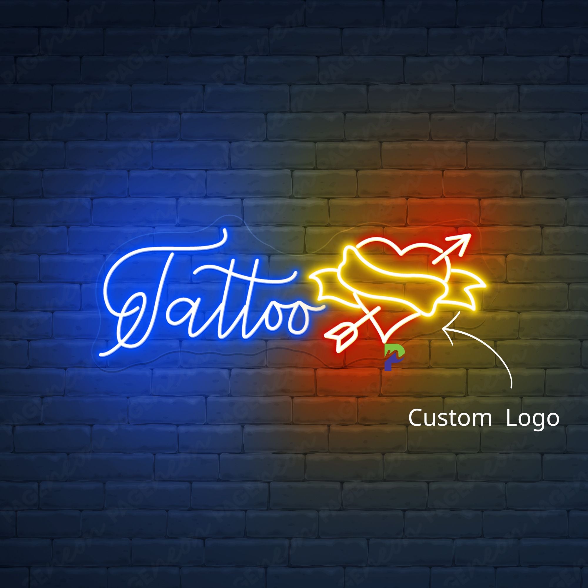 Tattoo Neon Signs Custom Logo Led Light