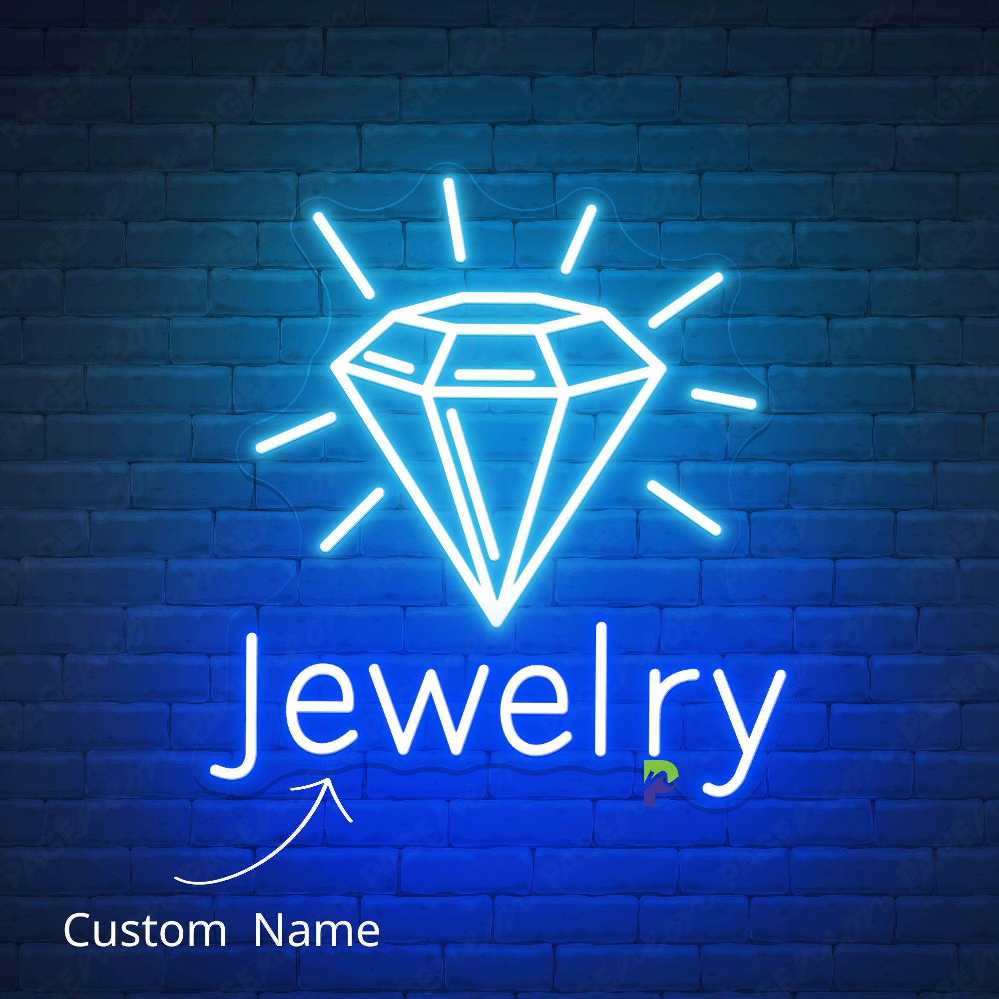 Jewelry Neon Signs Custom Name Led Light