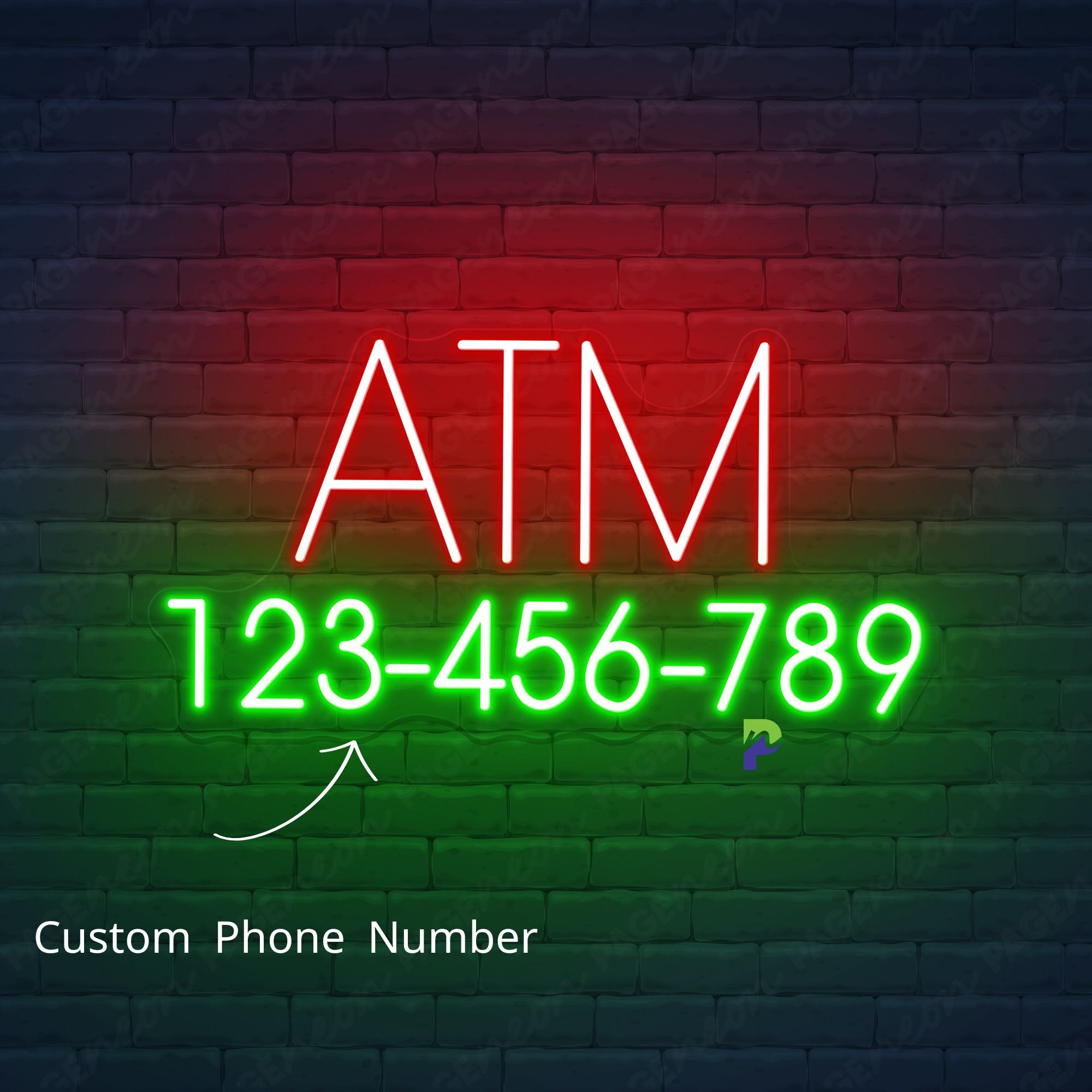 ATM Neon Signs Custom Business Led Light