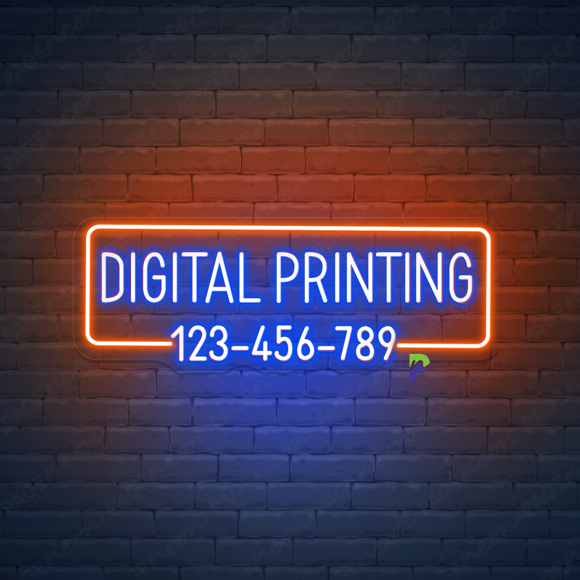 Digital Printing Neon Signs Custom Led Light