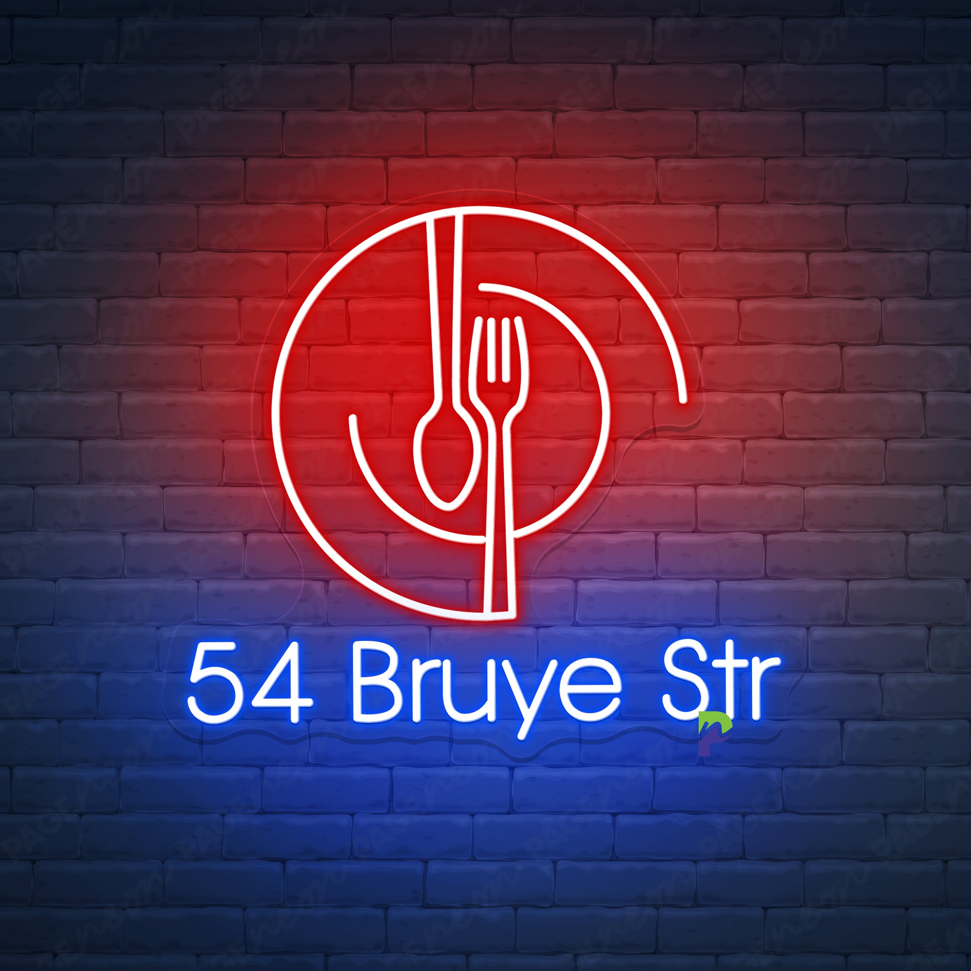 Dining Neon Signs Custom Business Led Light