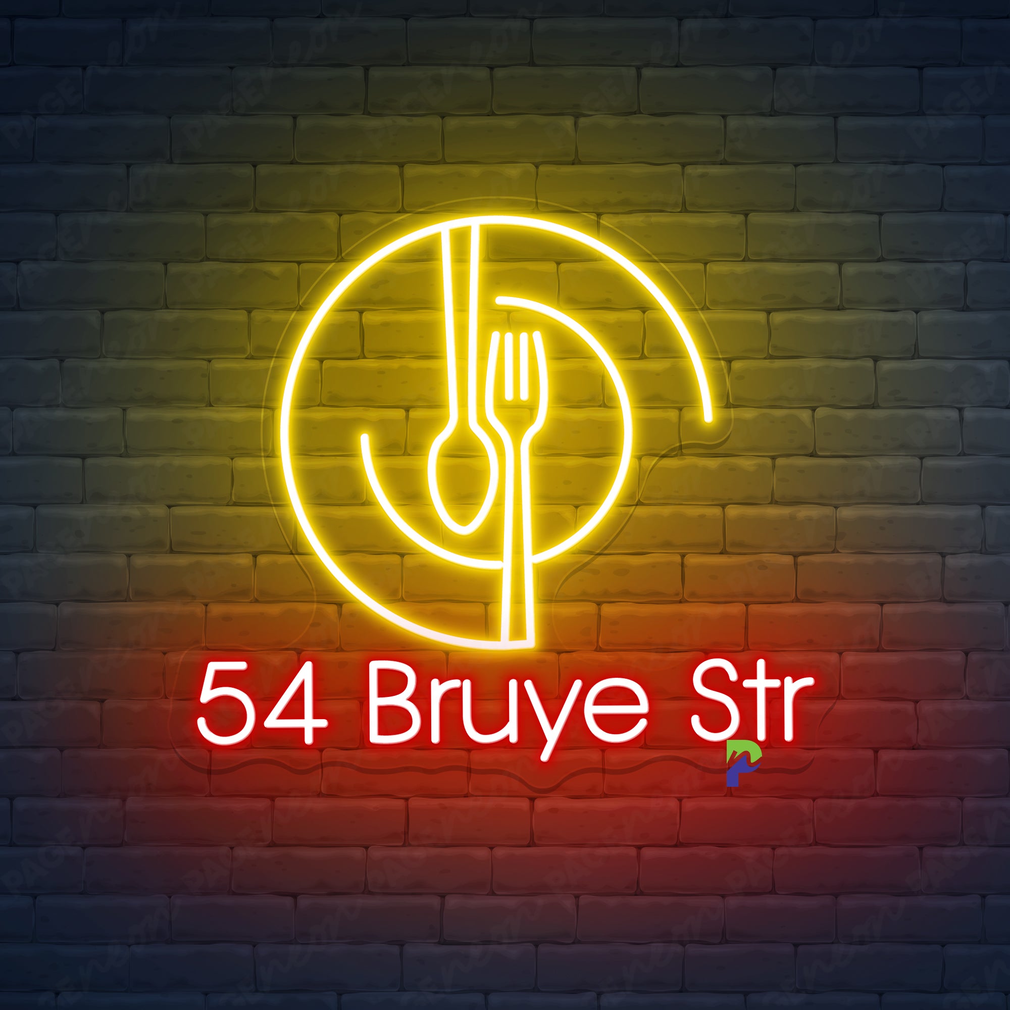 Dining Neon Signs Custom Business Led Light