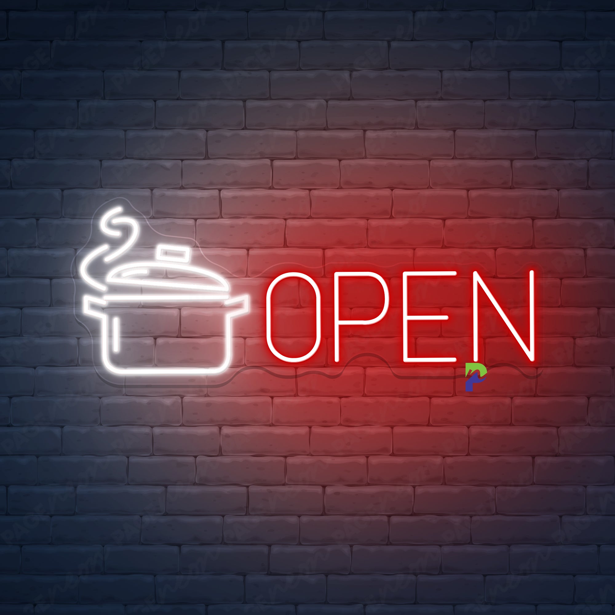 Dining Open Neon Signs Business Led Light