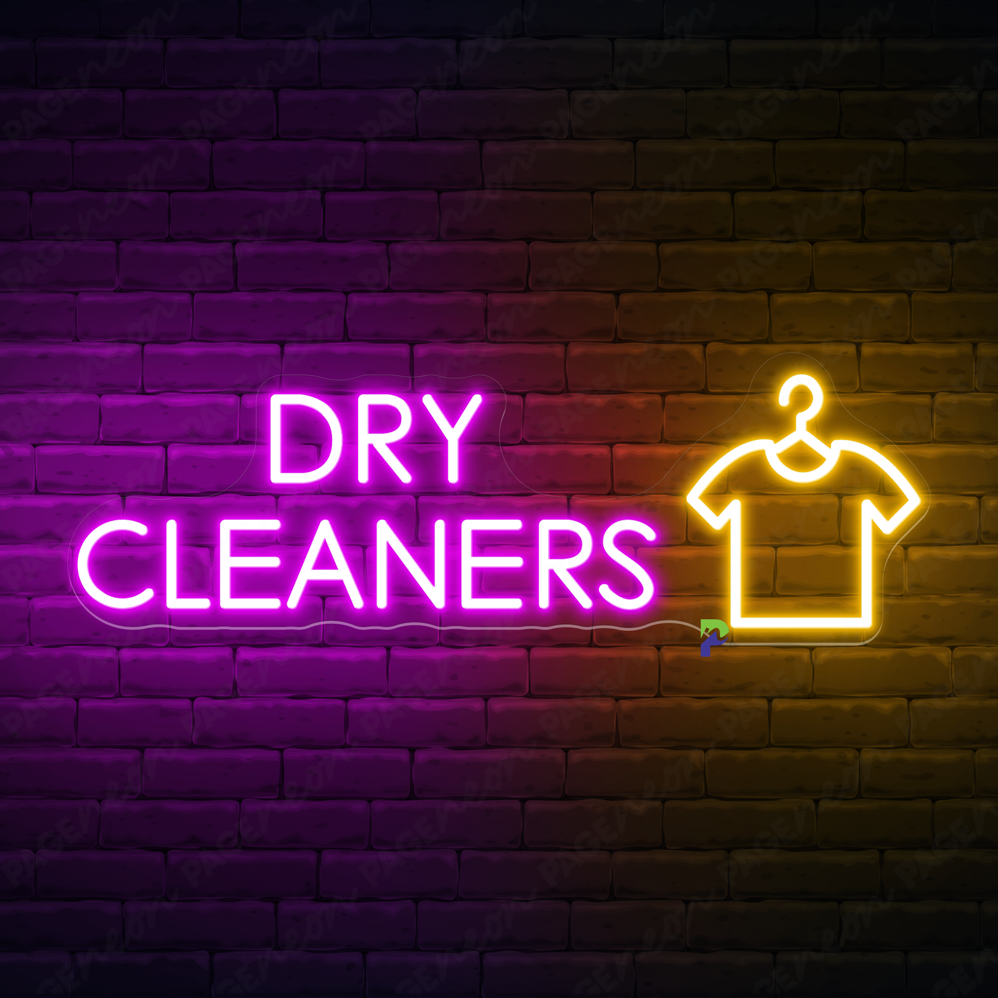 Dry Cleaners Neon Signs Business Led Light