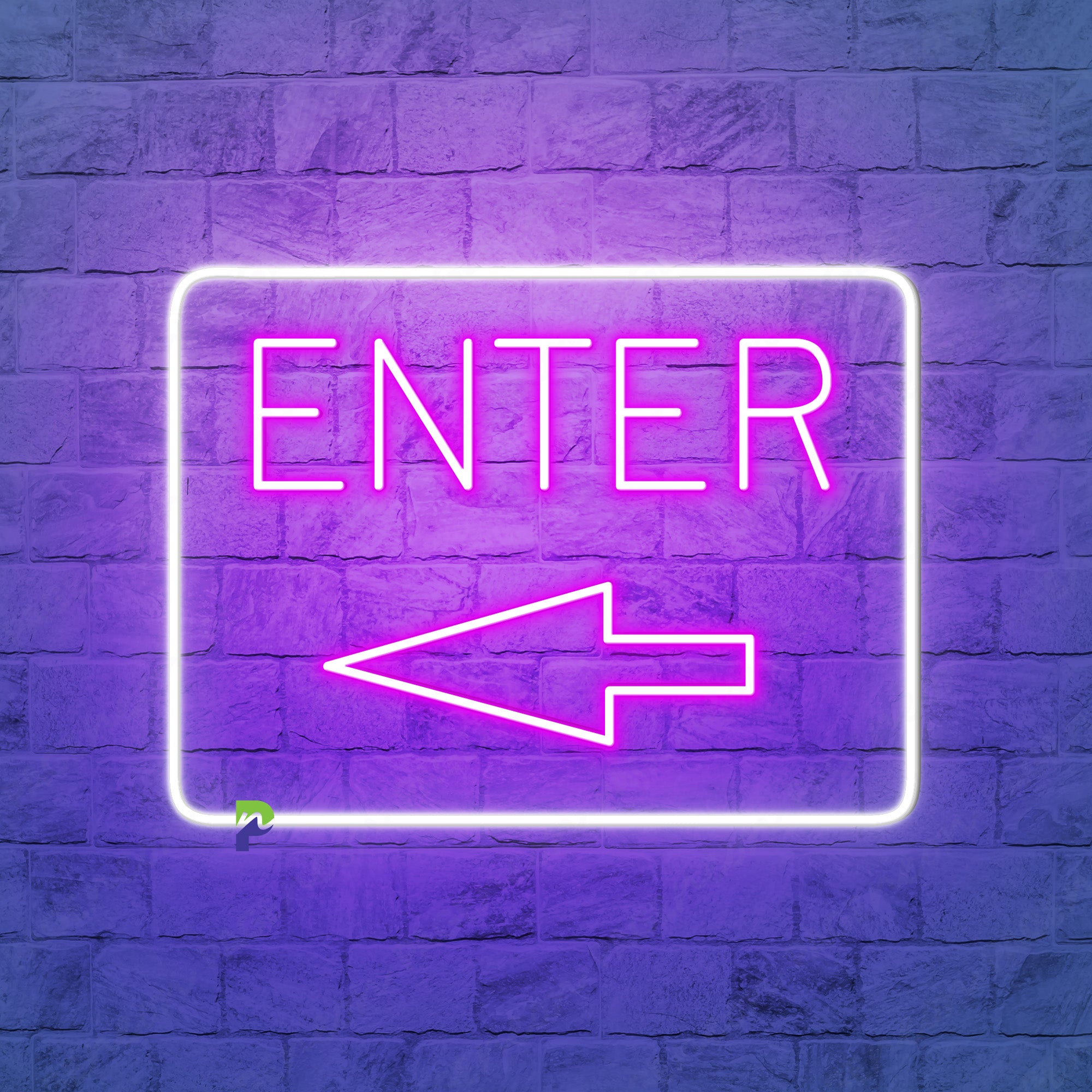 Enter Neon Sign Best Idea Direction Led Light