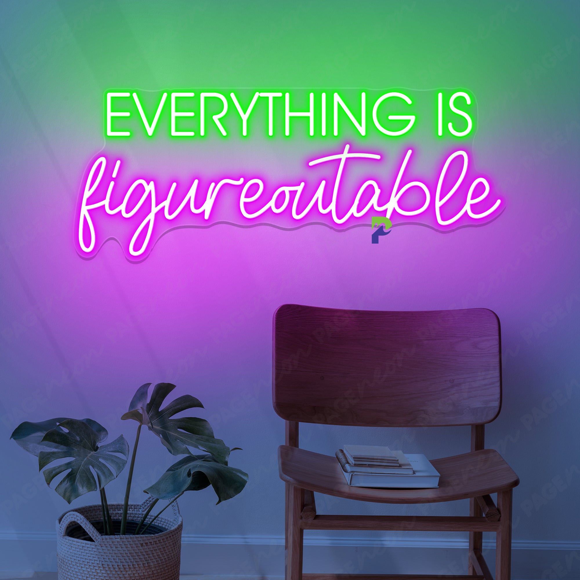 Everything Is Figureoutable Neon Sign Inspiration Led Light