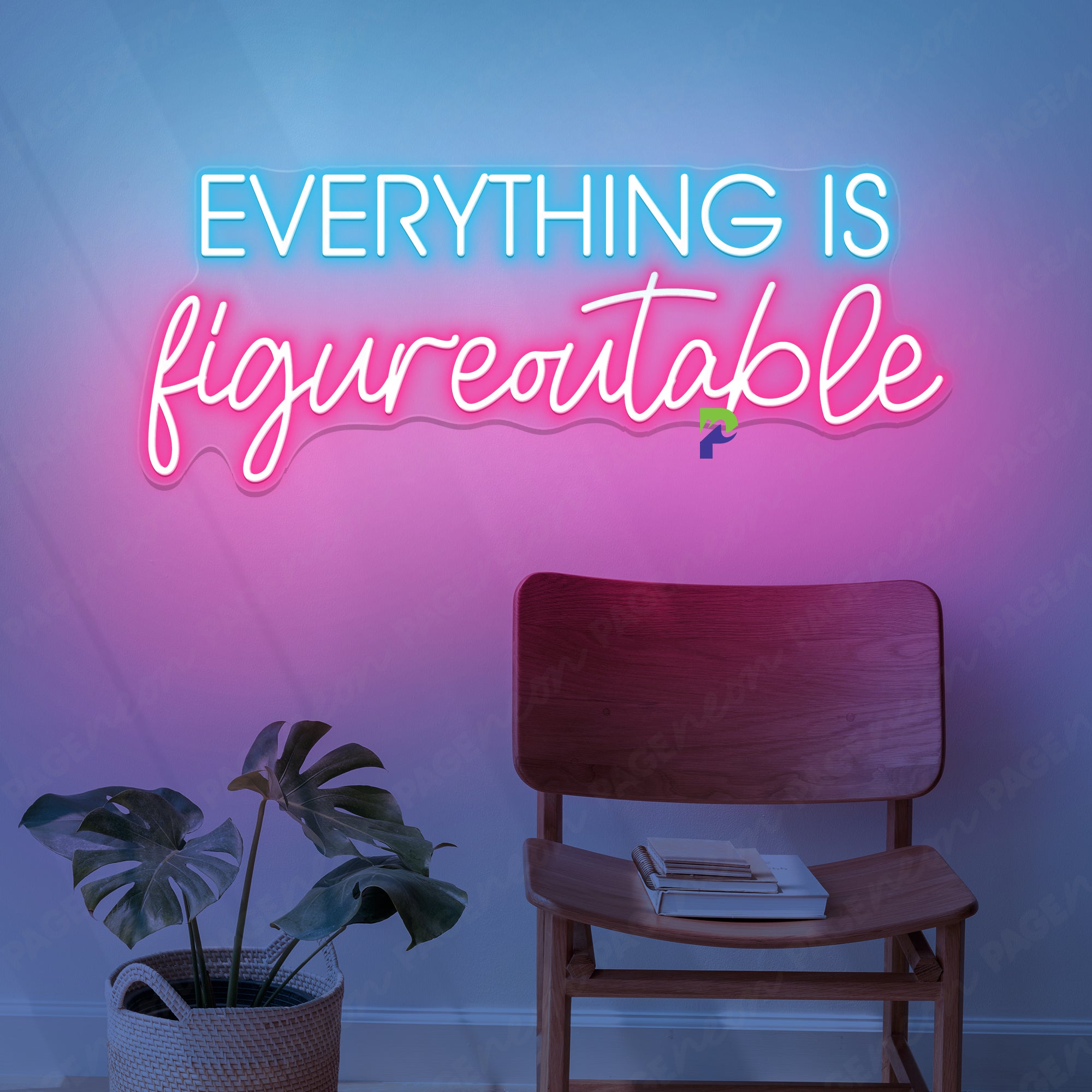 Everything Is Figureoutable Neon Sign Inspiration Led Light