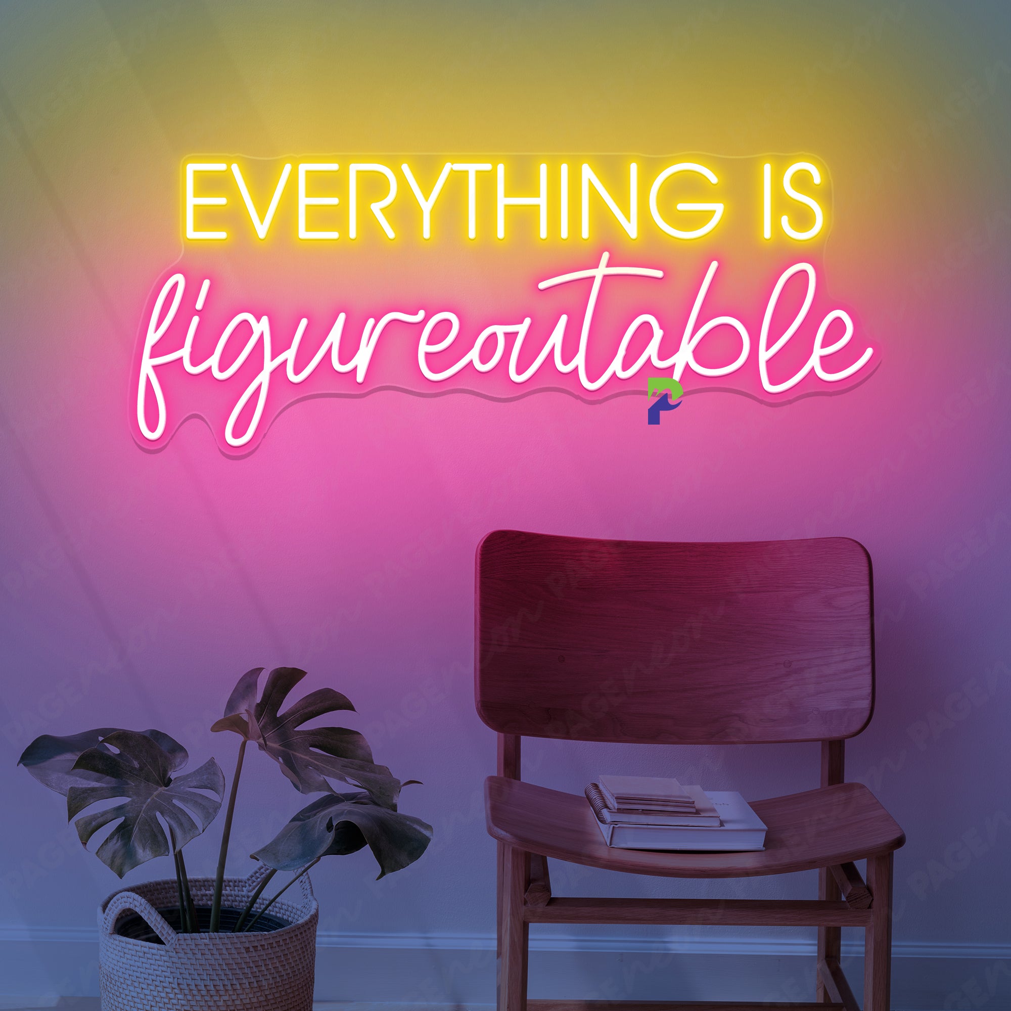 Everything Is Figureoutable Neon Sign Inspiration Led Light