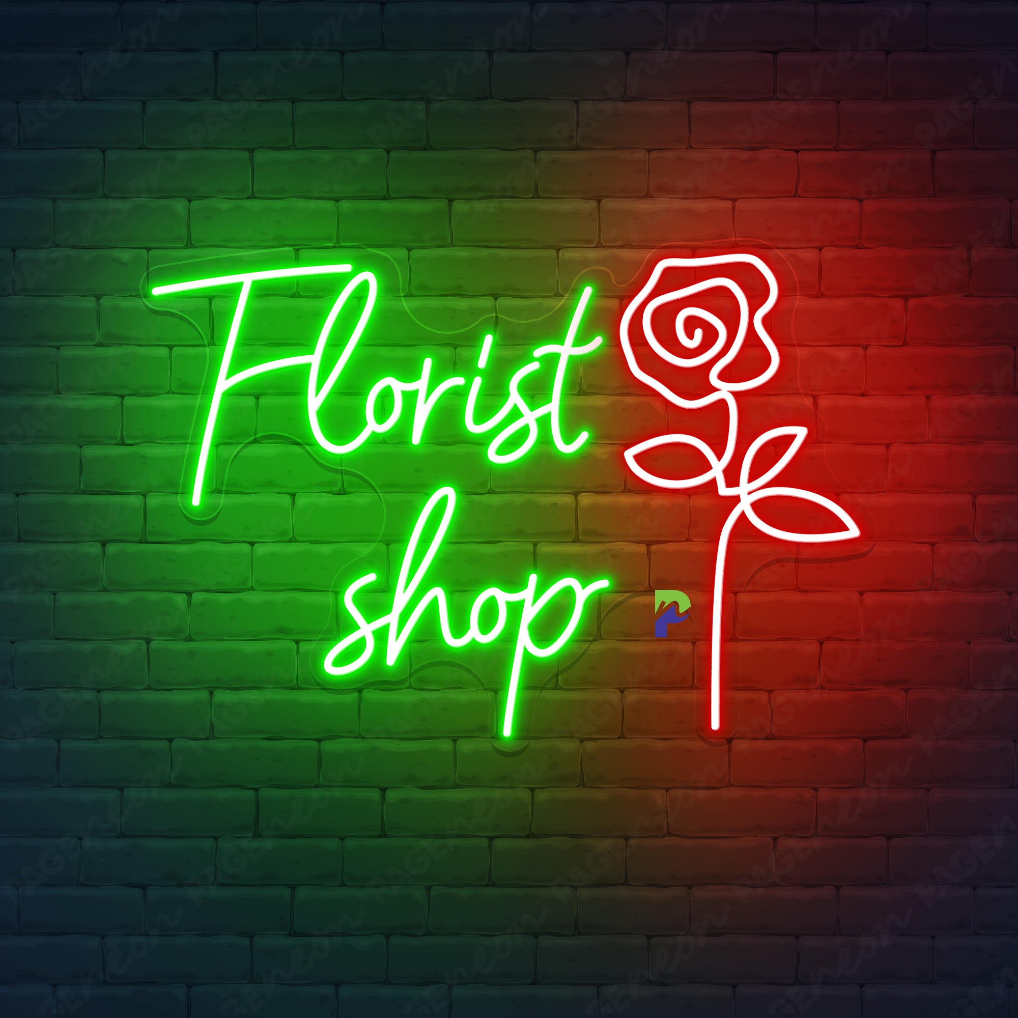 Florist Neon Signs Custom Business Led Light