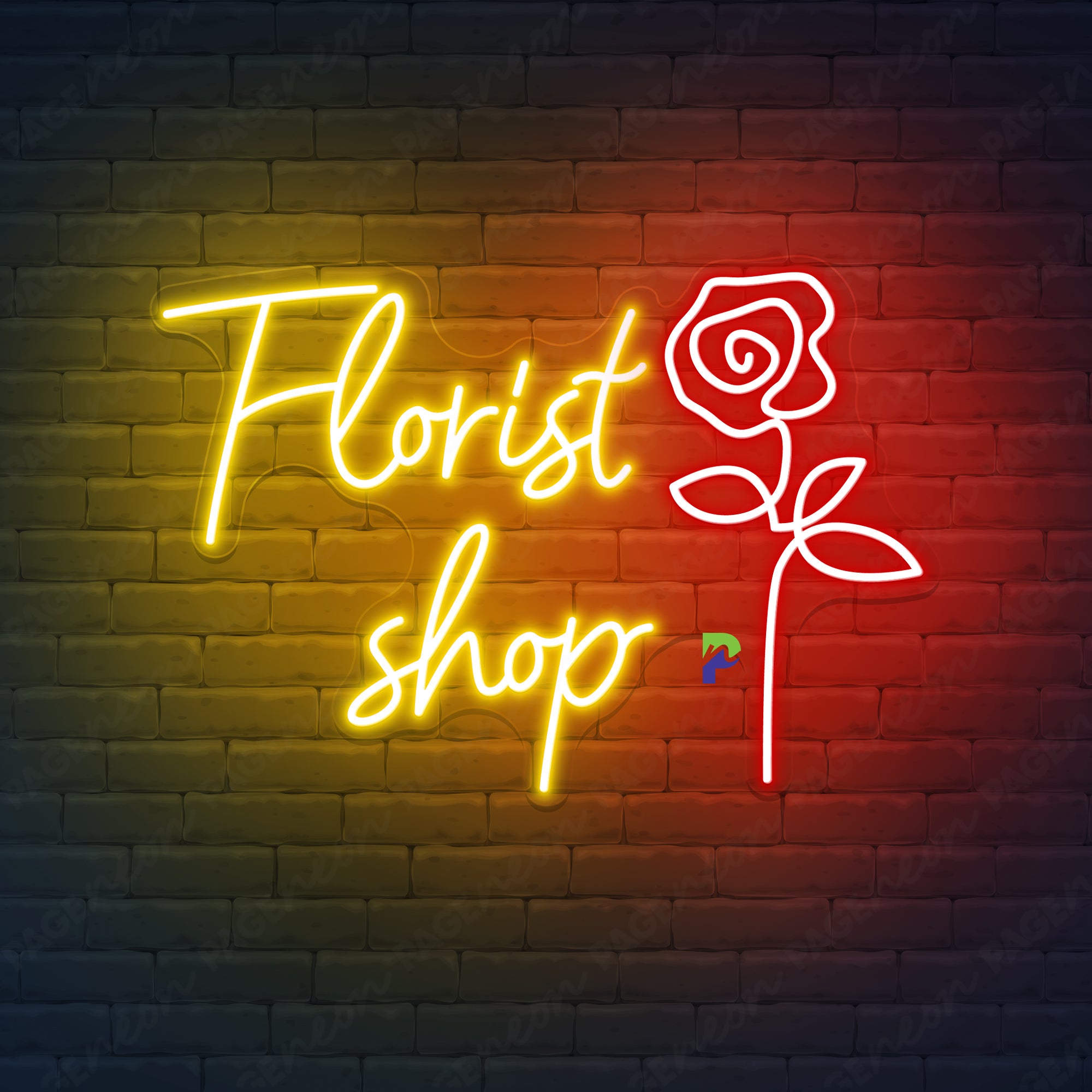 Florist Neon Signs Custom Business Led Light