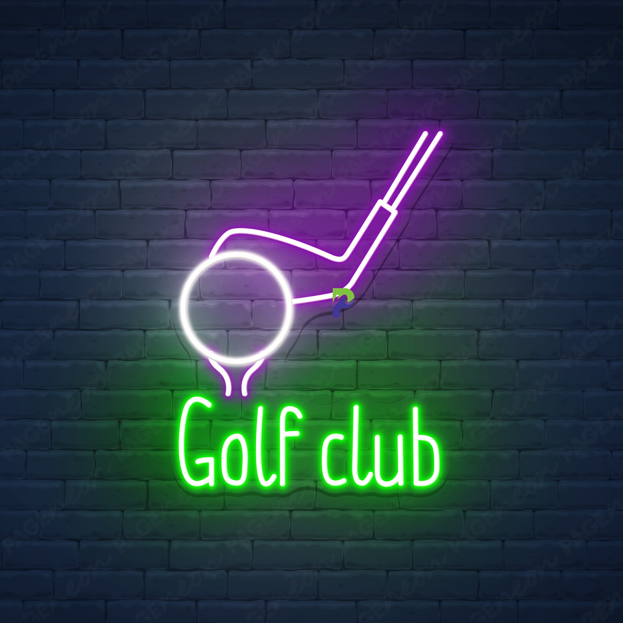 Golf Club Neon Sign Business Led Light