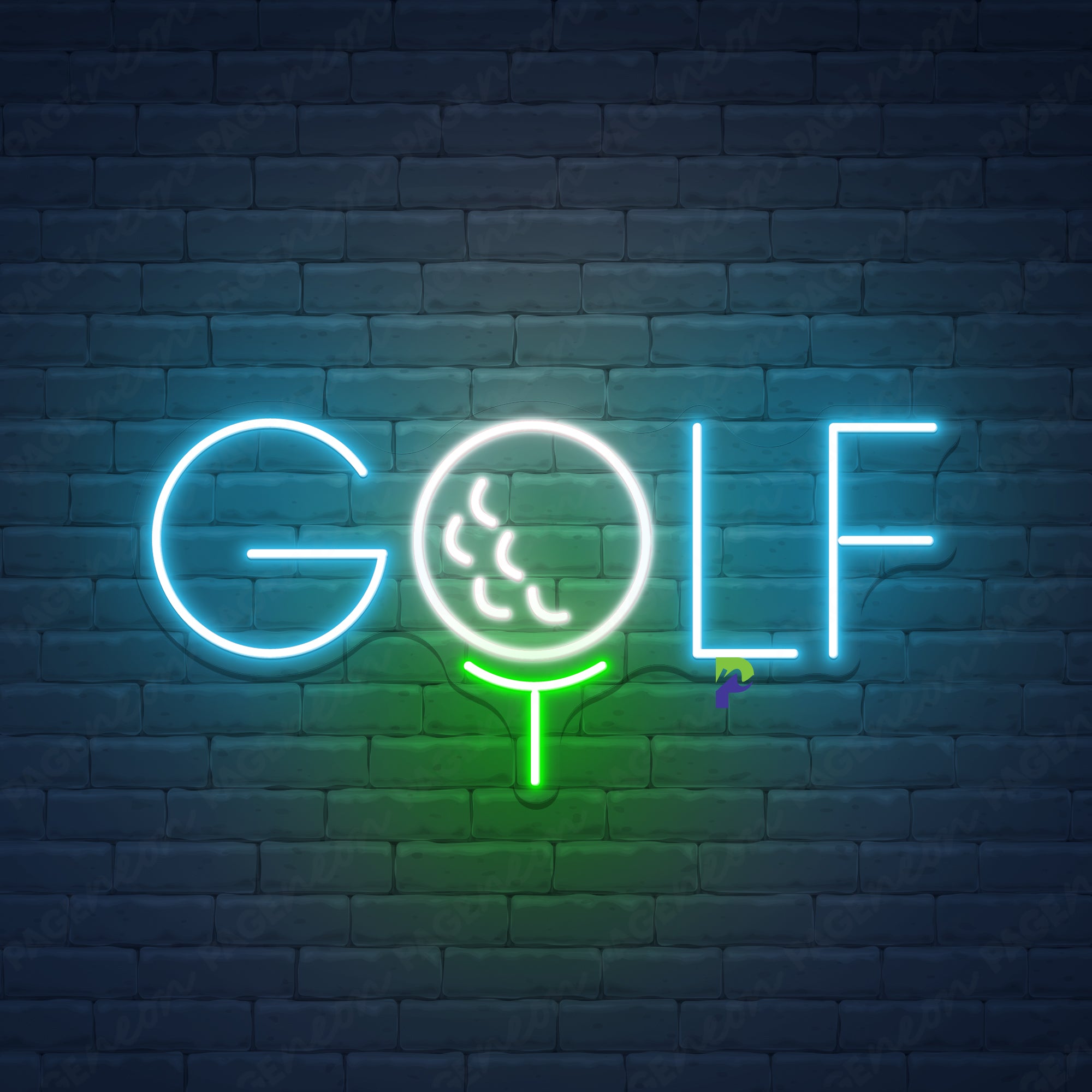 Golf Neon Sign Business Led Light