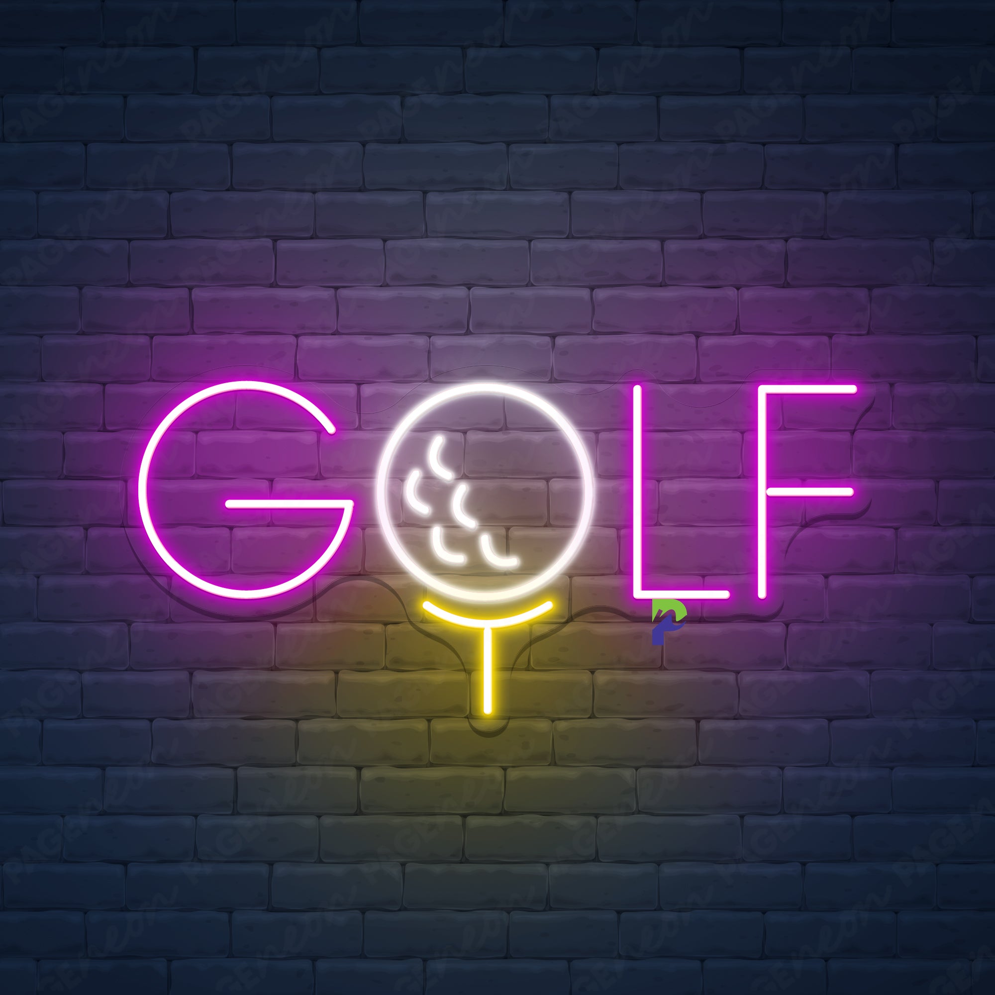 Golf Neon Sign Business Led Light