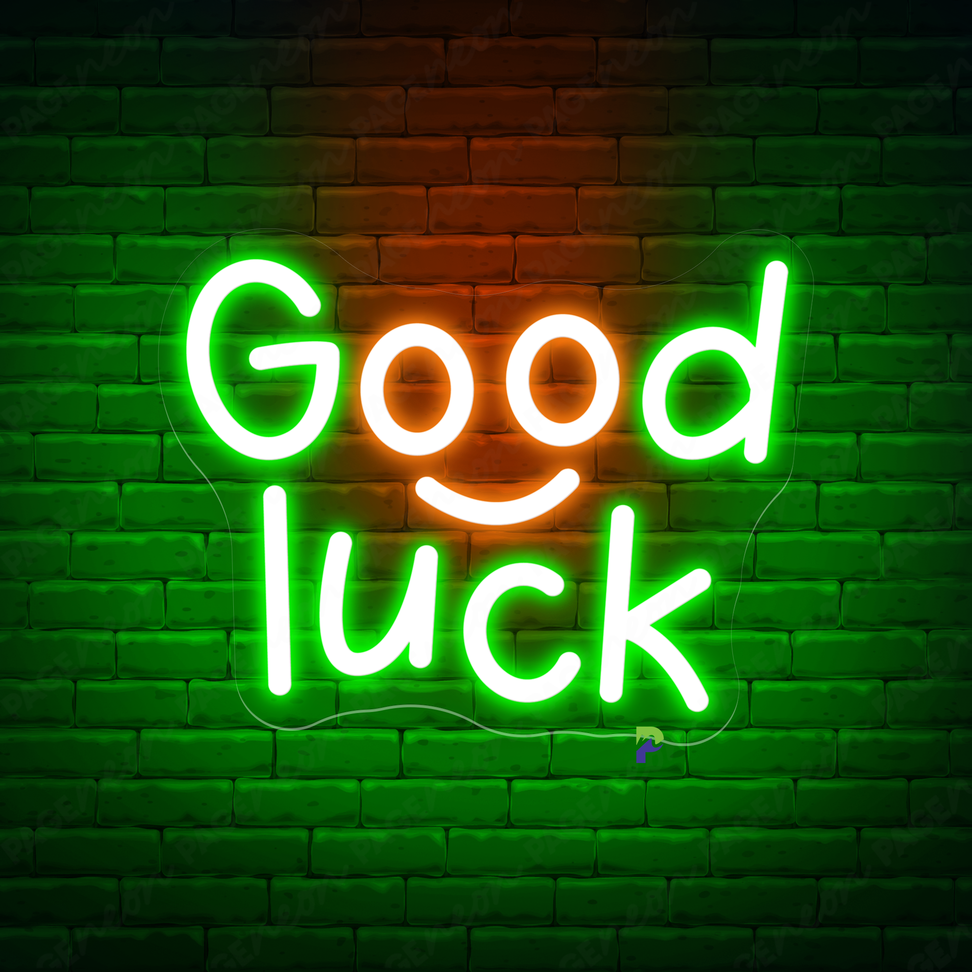 Good Luck Neon Sign Babe Cave Led Light