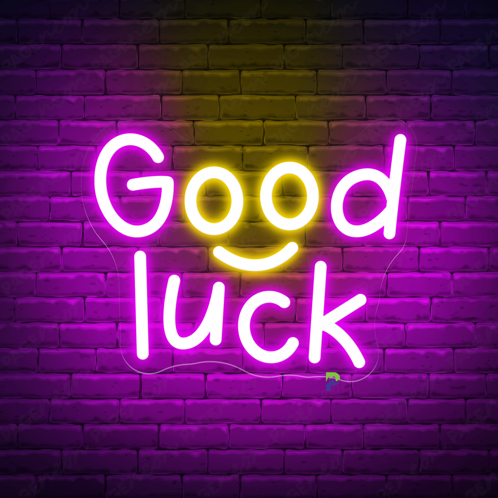 Good Luck Neon Sign Babe Cave Led Light