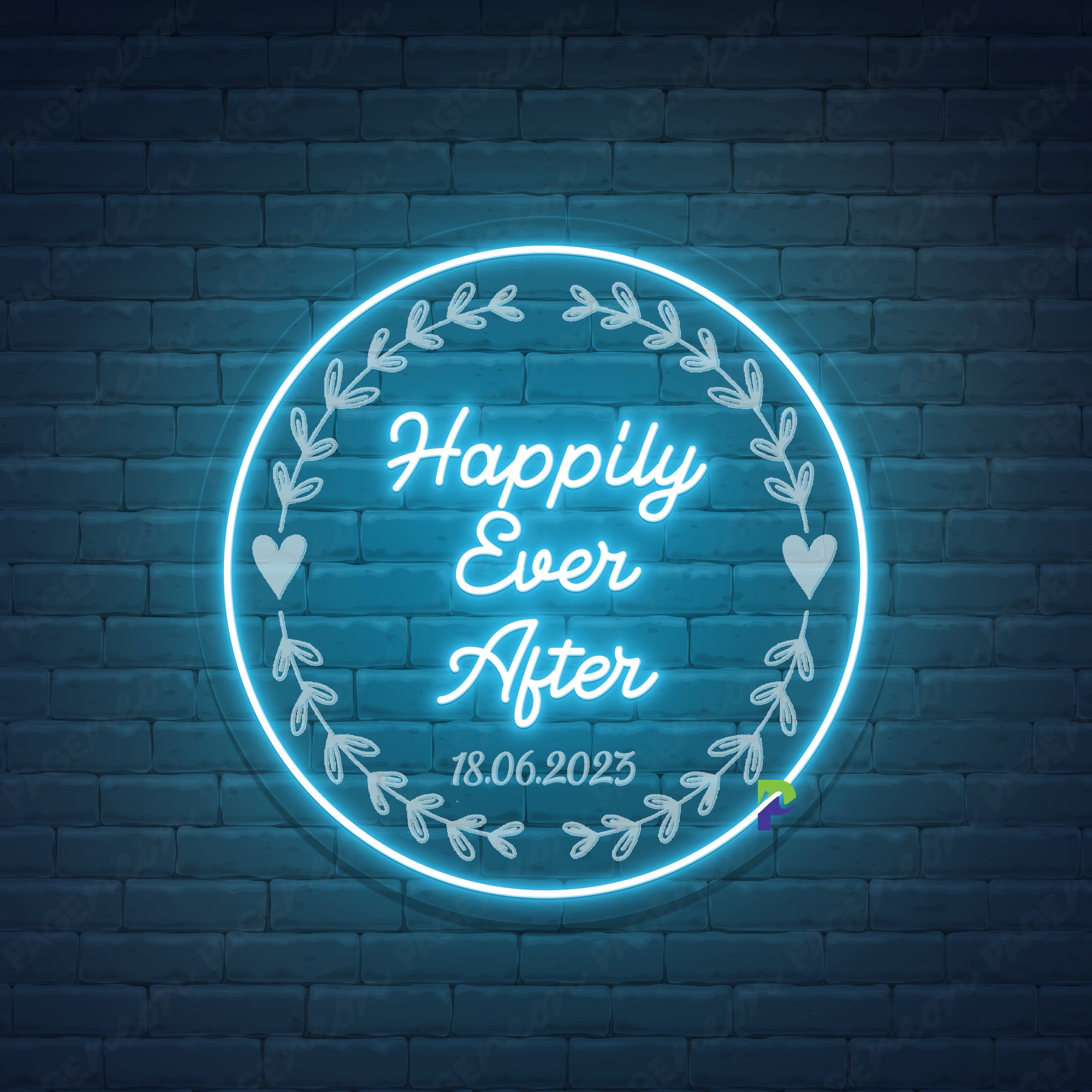 Happily Ever After Neon Sign Custom Wedding Led Light