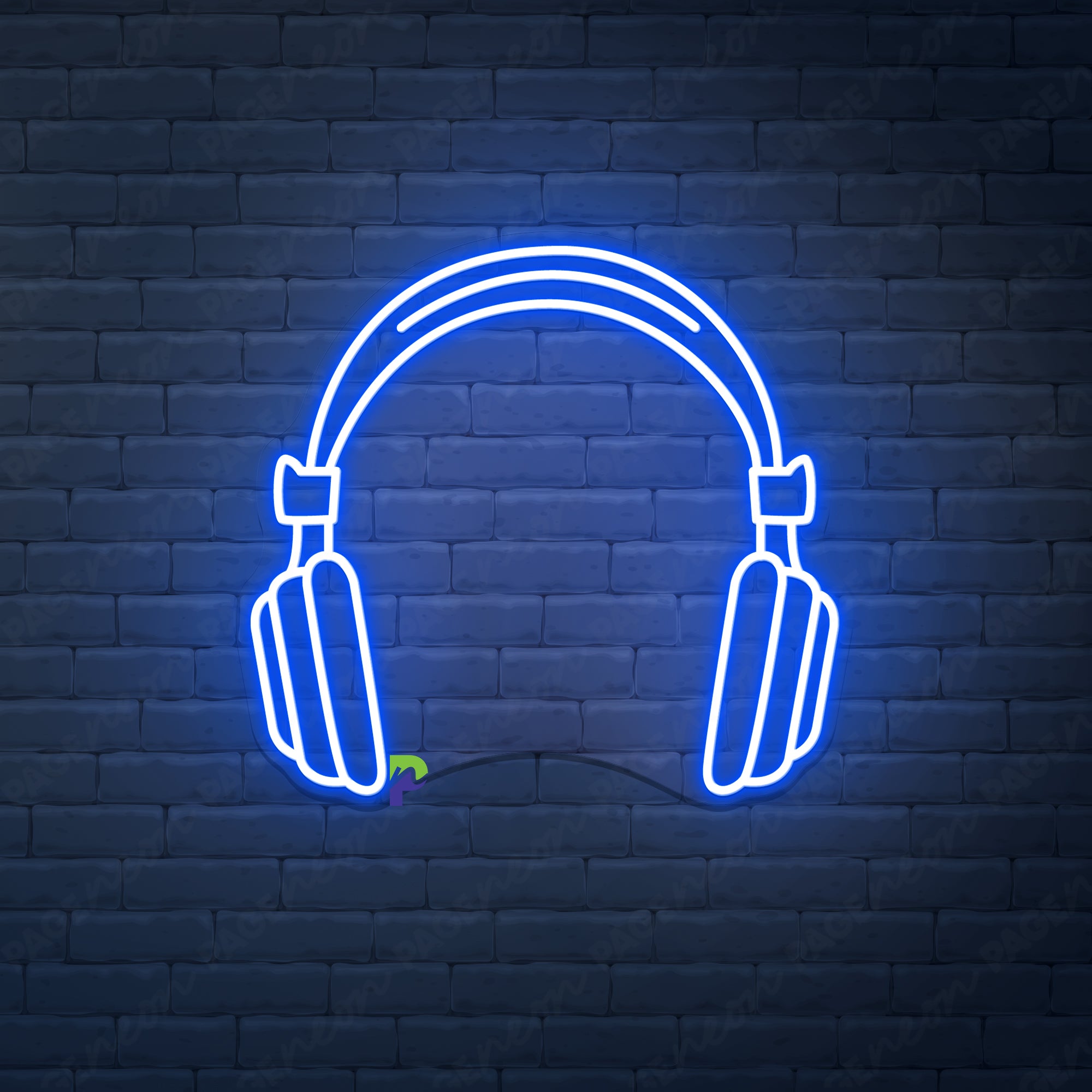 Headphone Neon Sign Music Led Light - PageNeon