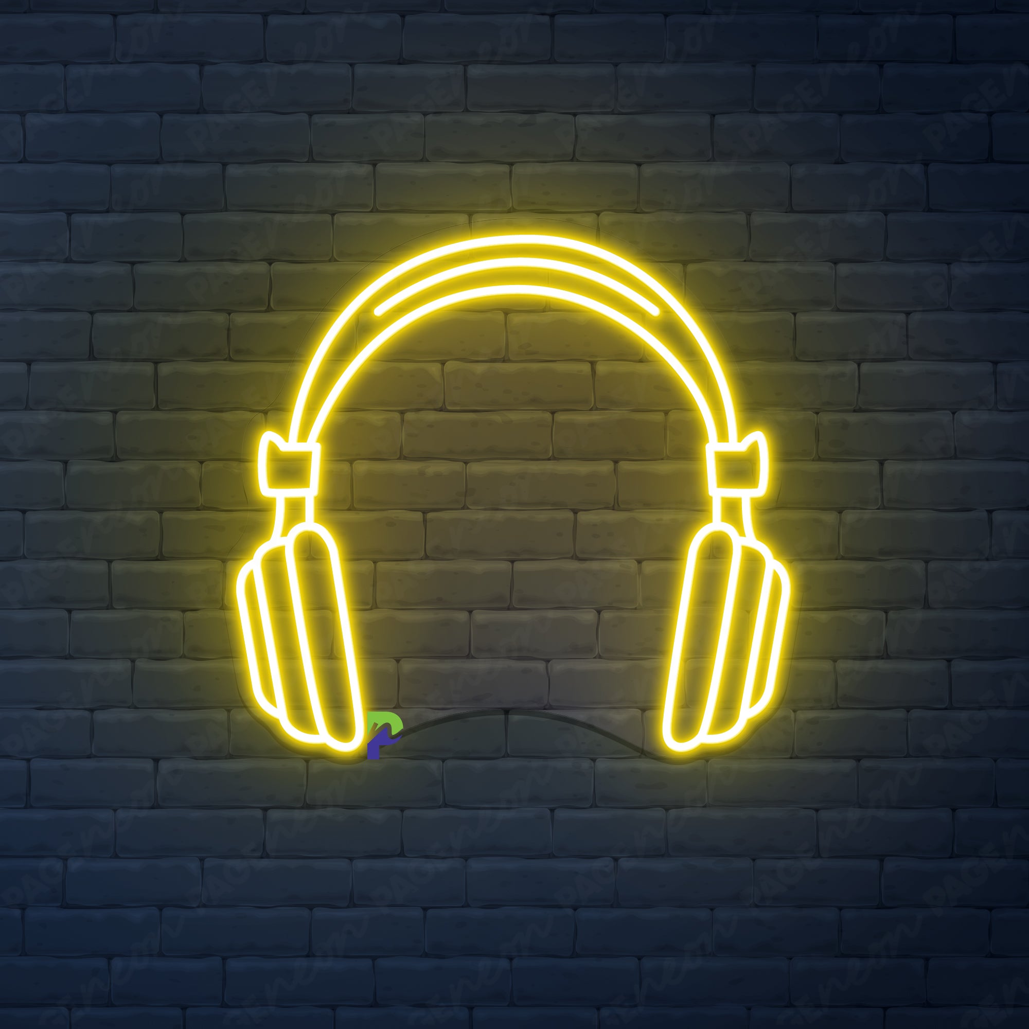 Headphone Neon Sign Music Led Light