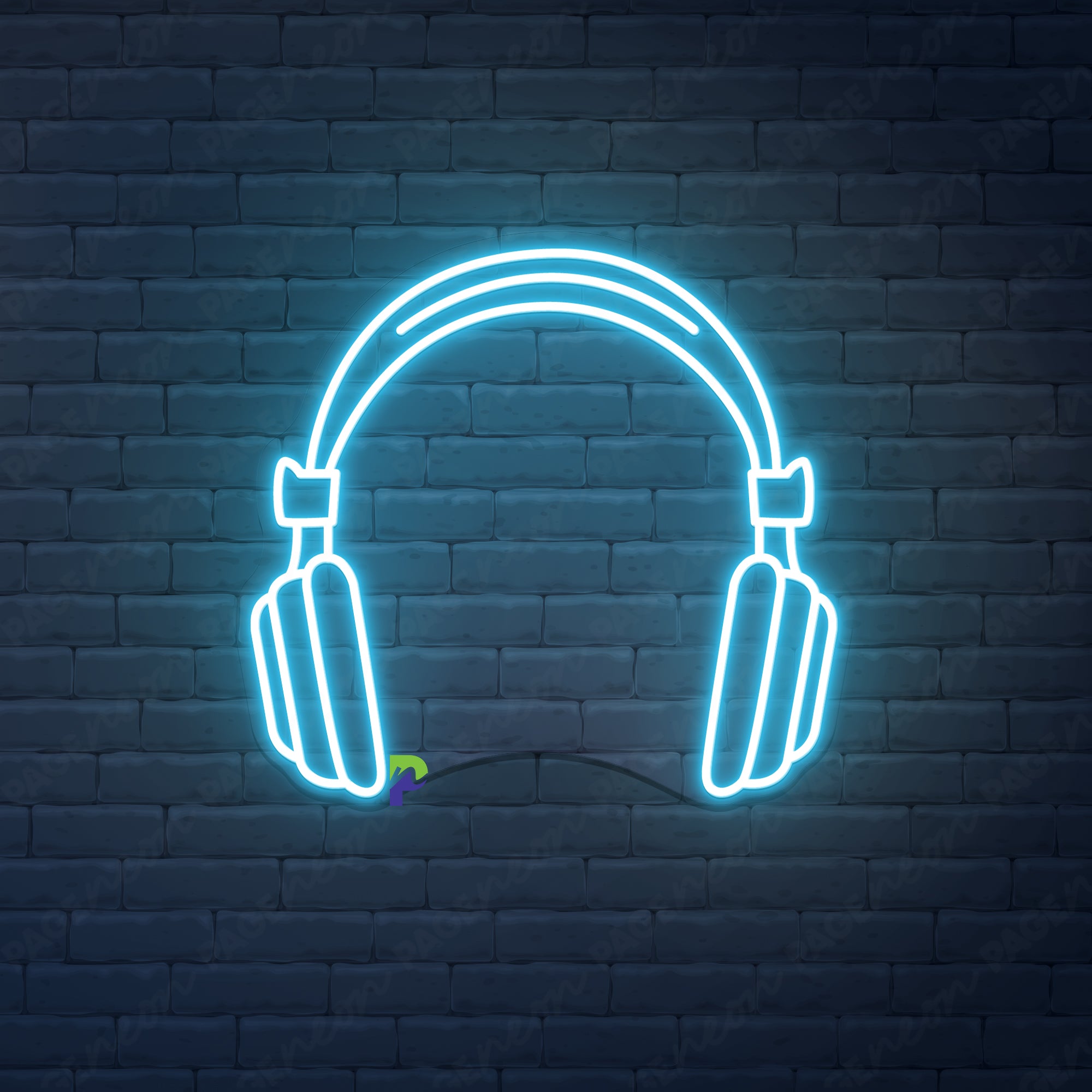 Headphone Neon Sign Music Led Light