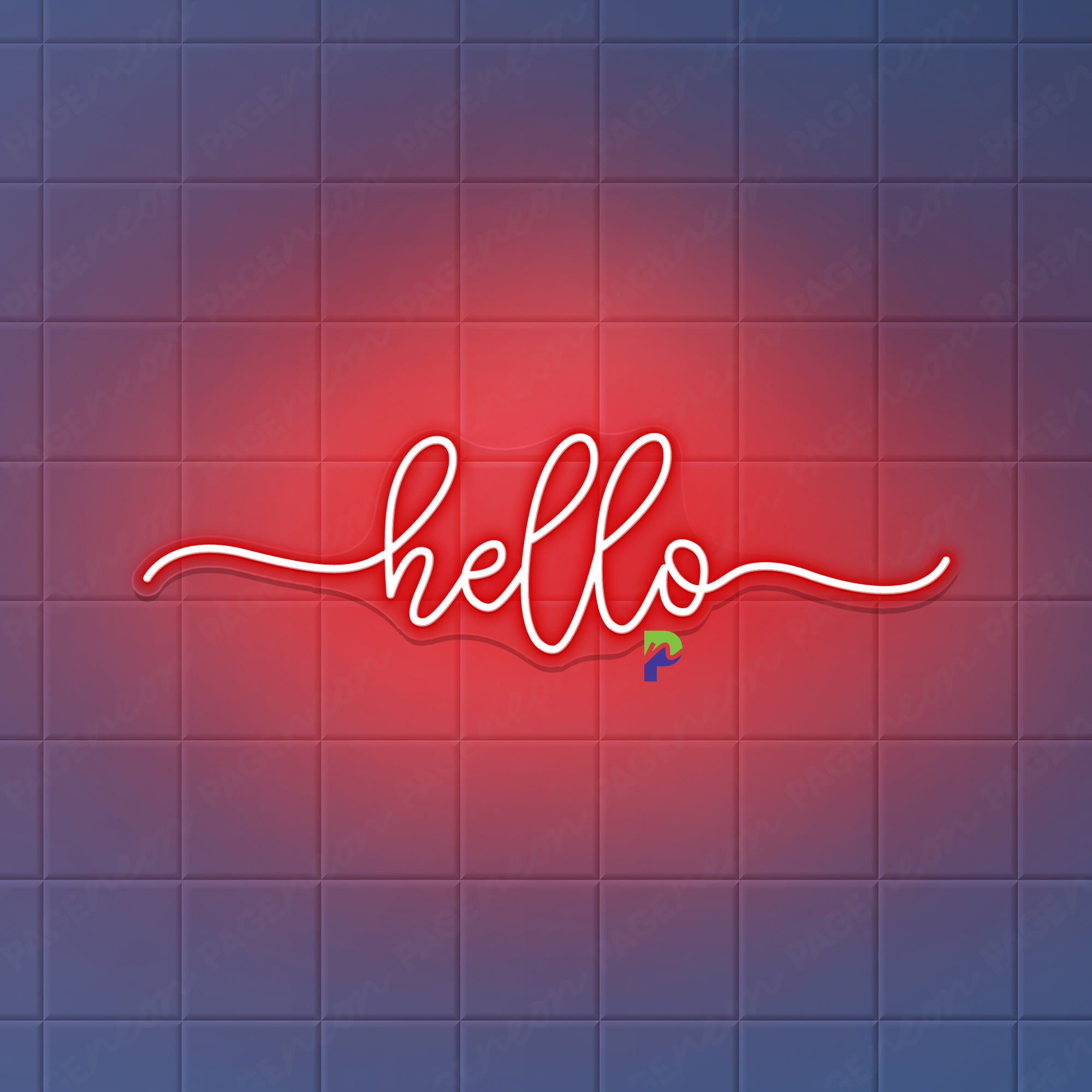 Hello Neon Sign Simple Welcoming Led Light