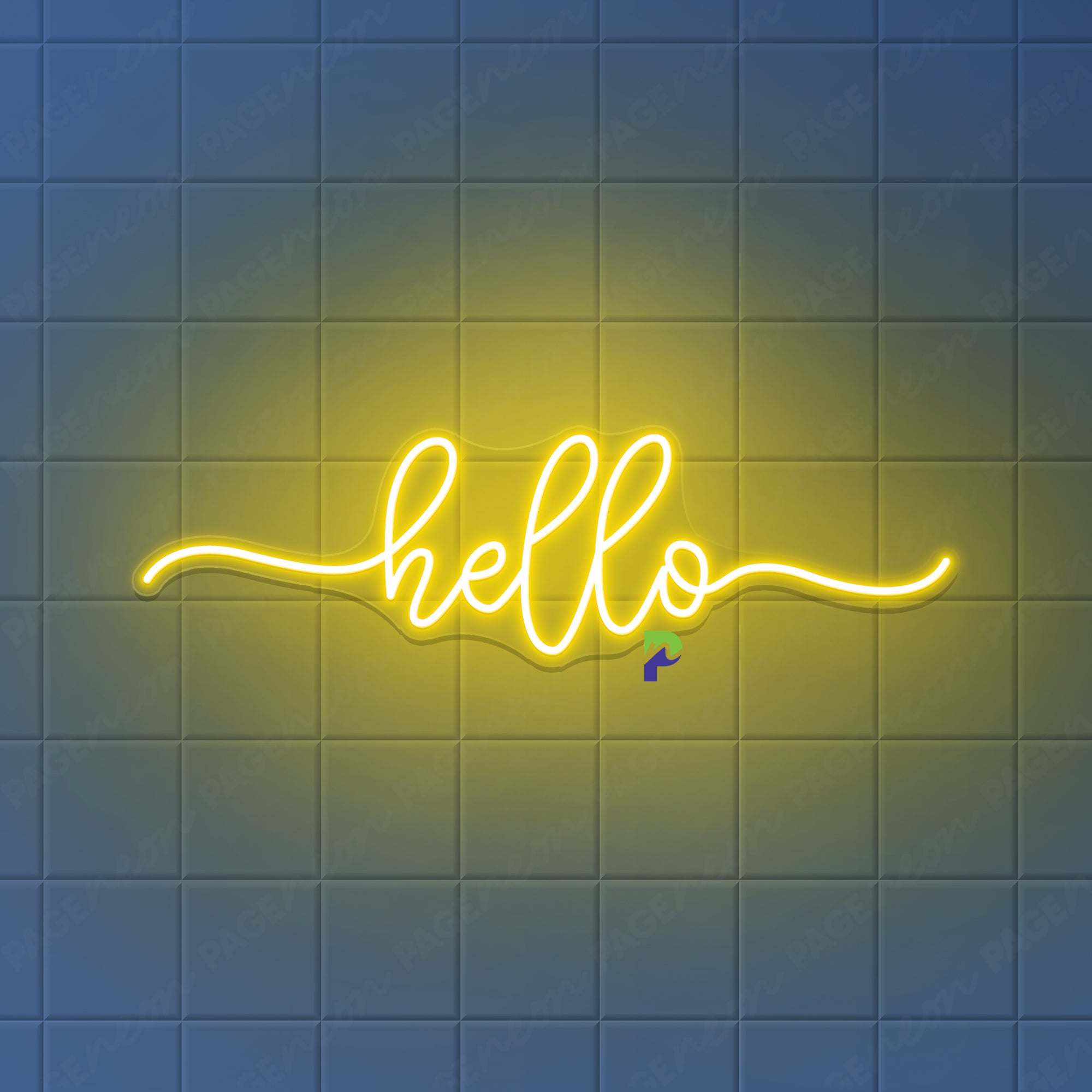 Hello Neon Sign Simple Welcoming Led Light