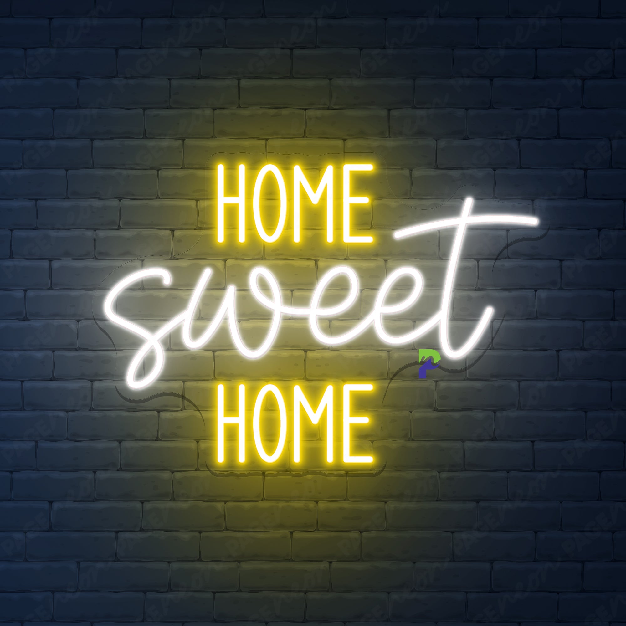 Bright Warm White Home Sweet Home selling LED Light Sign Wall Decoration