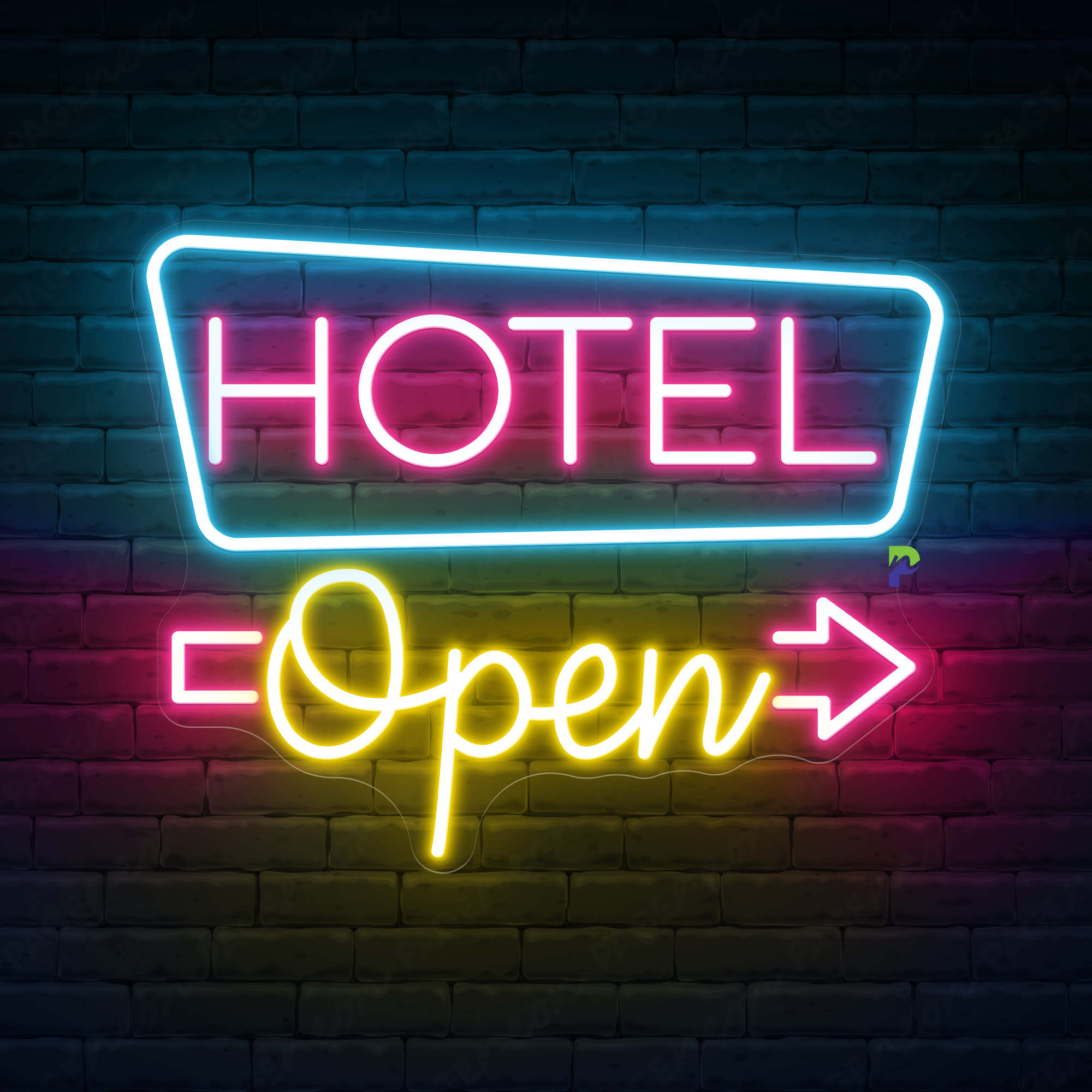 Hotel Neon Sign Business Open Led Light