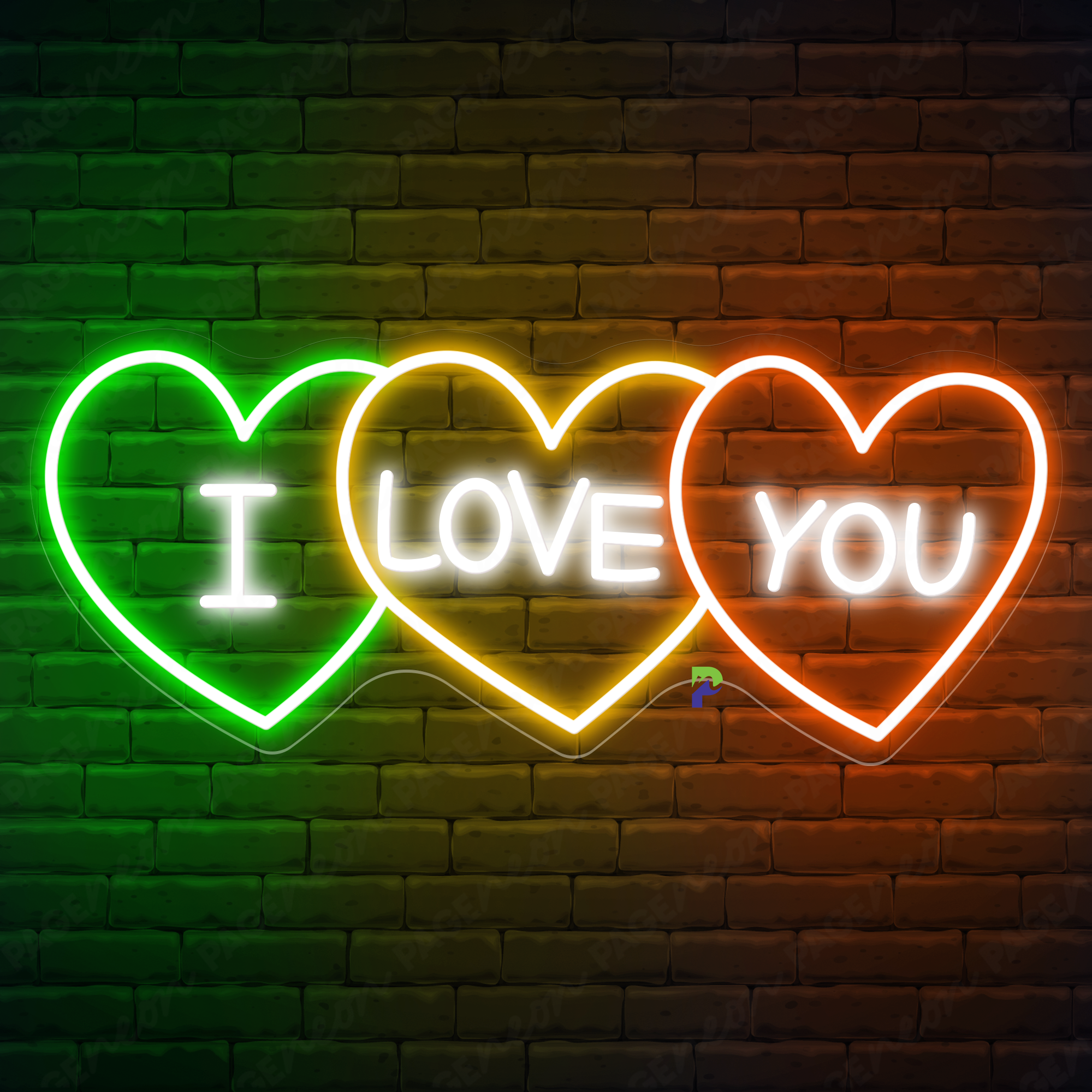 I Love You Neon Sign Wedding Led Light