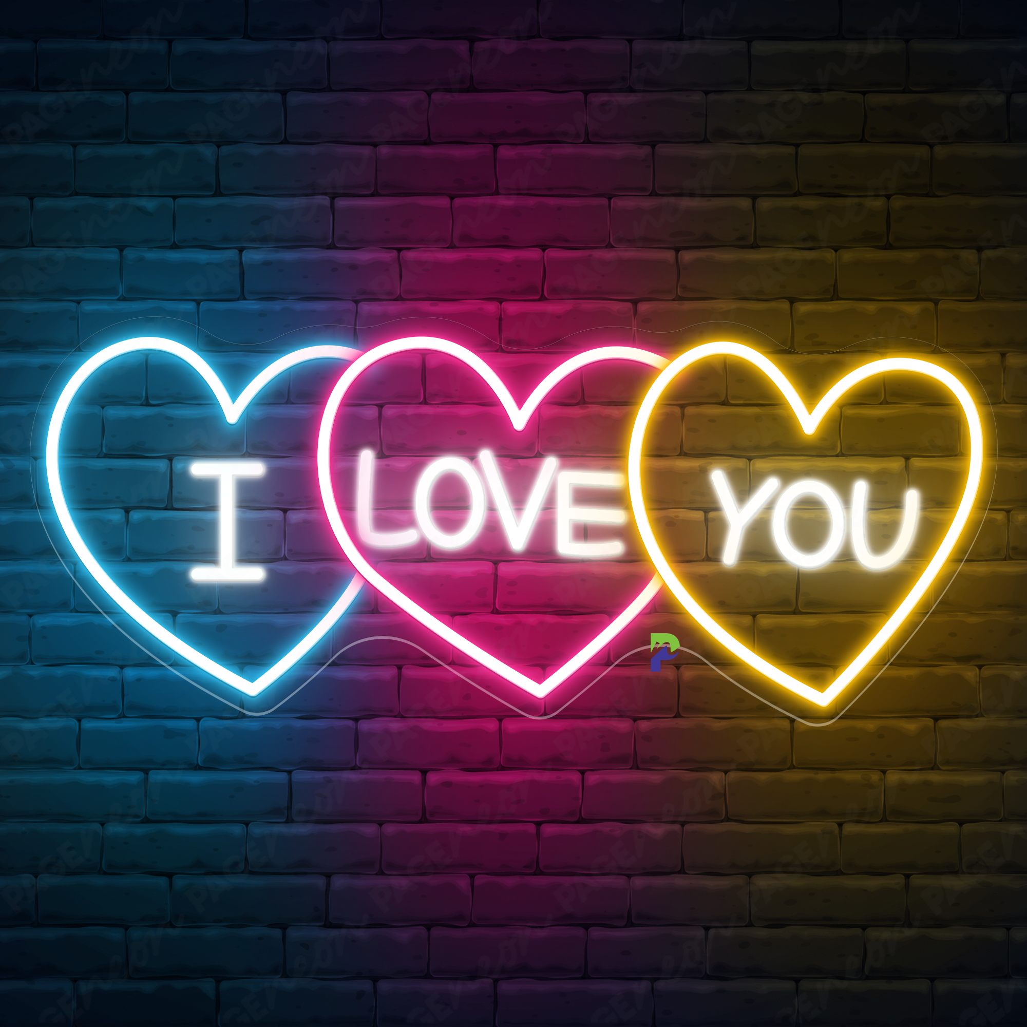 I Love You Neon Sign Wedding Led Light