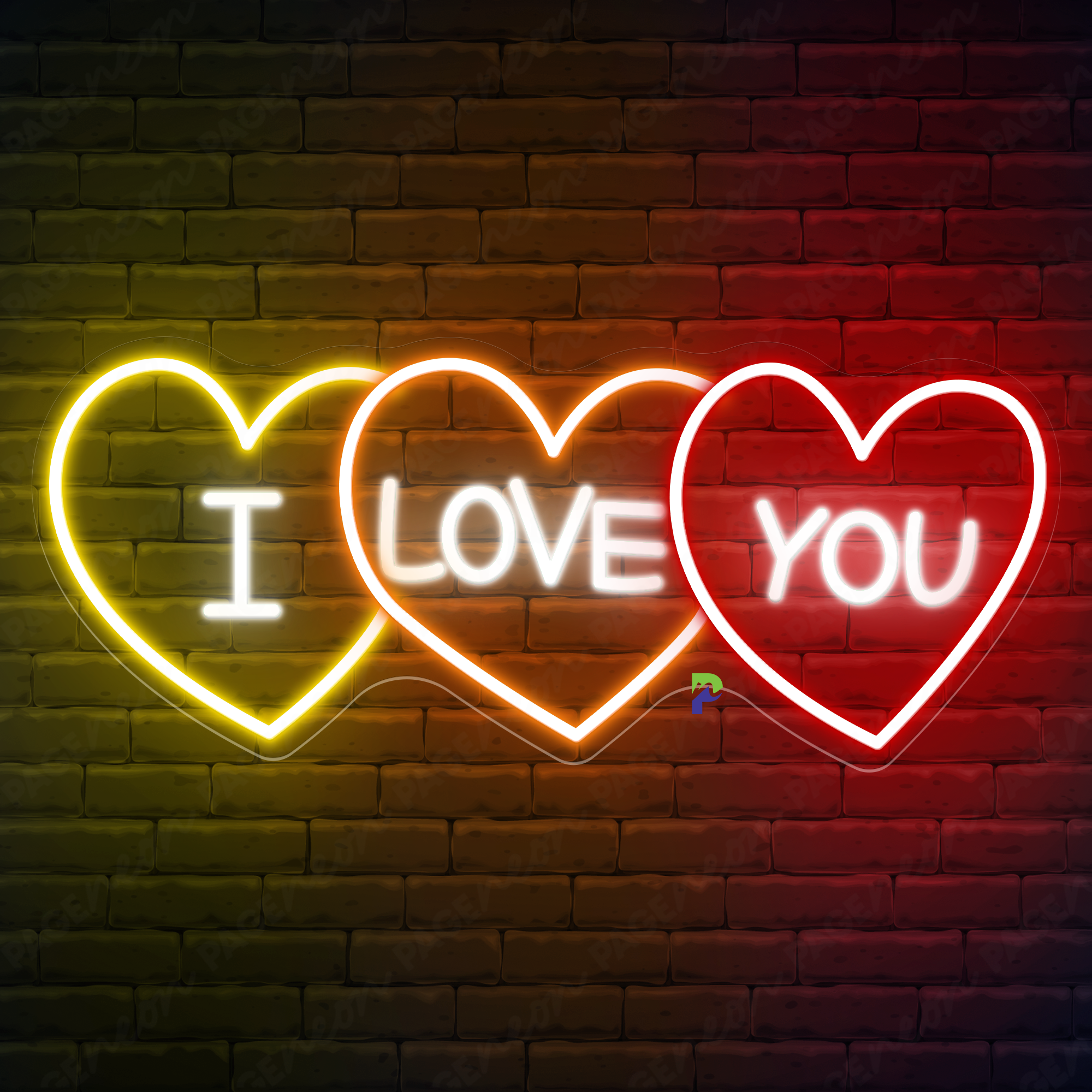 I Love You Neon Sign Wedding Led Light