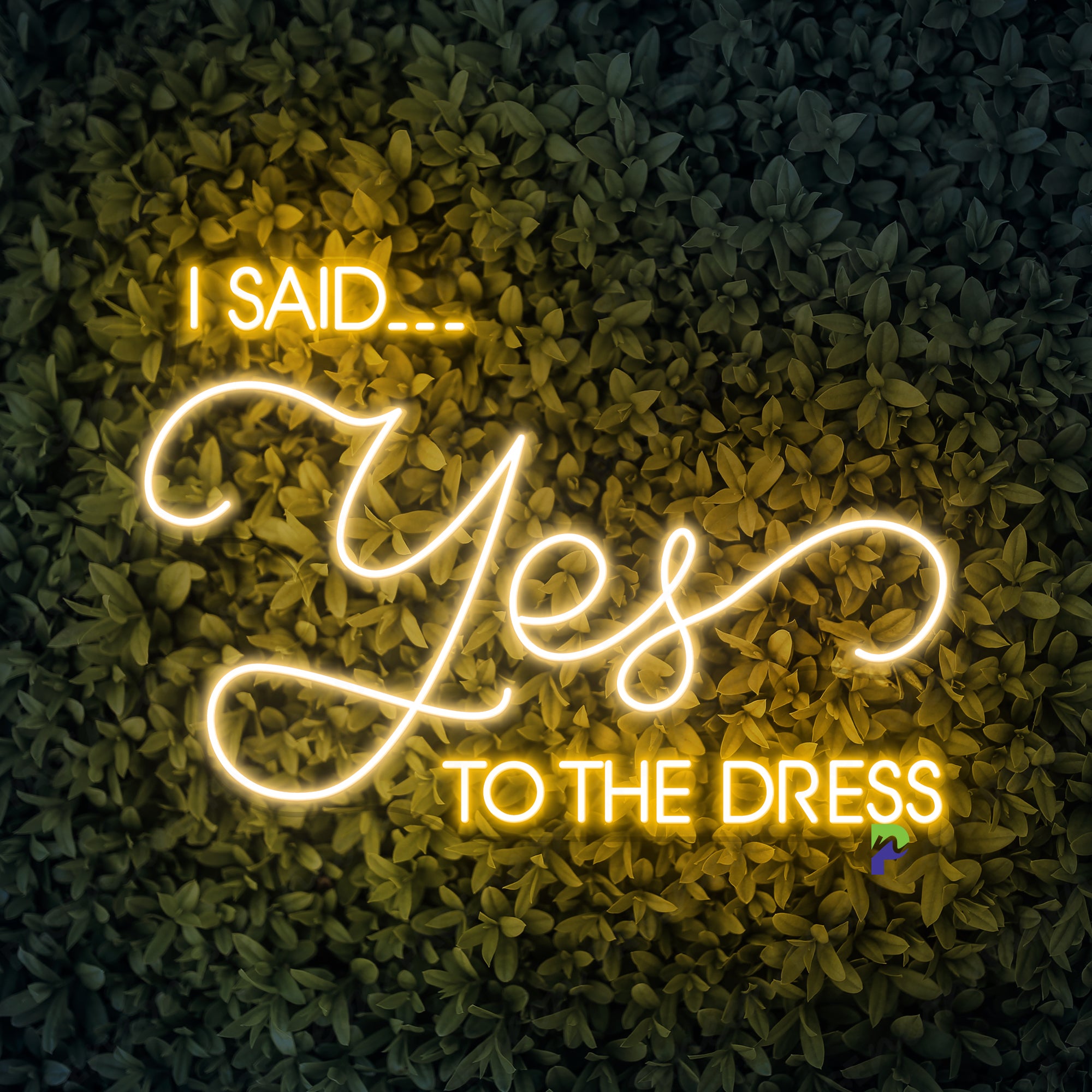 I Said Yes To The Dress Neon Sign For Wedding PageNeon