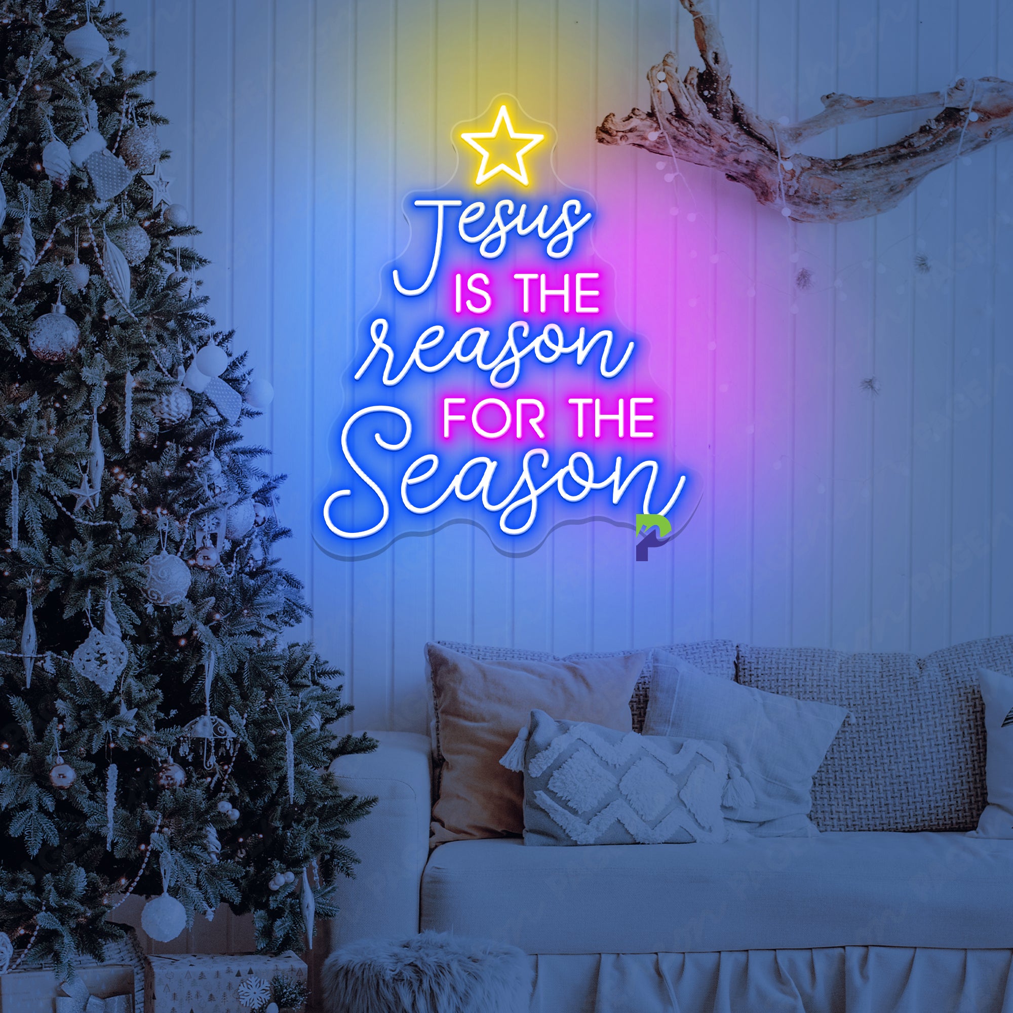Jesus Is The Reason For The Season Neon Sign Special Led Light