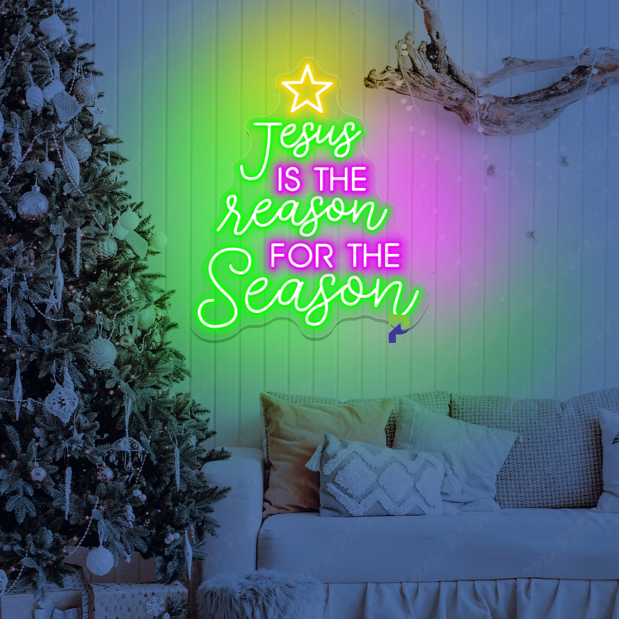 Jesus Is The Reason For The Season Neon Sign Special Led Light