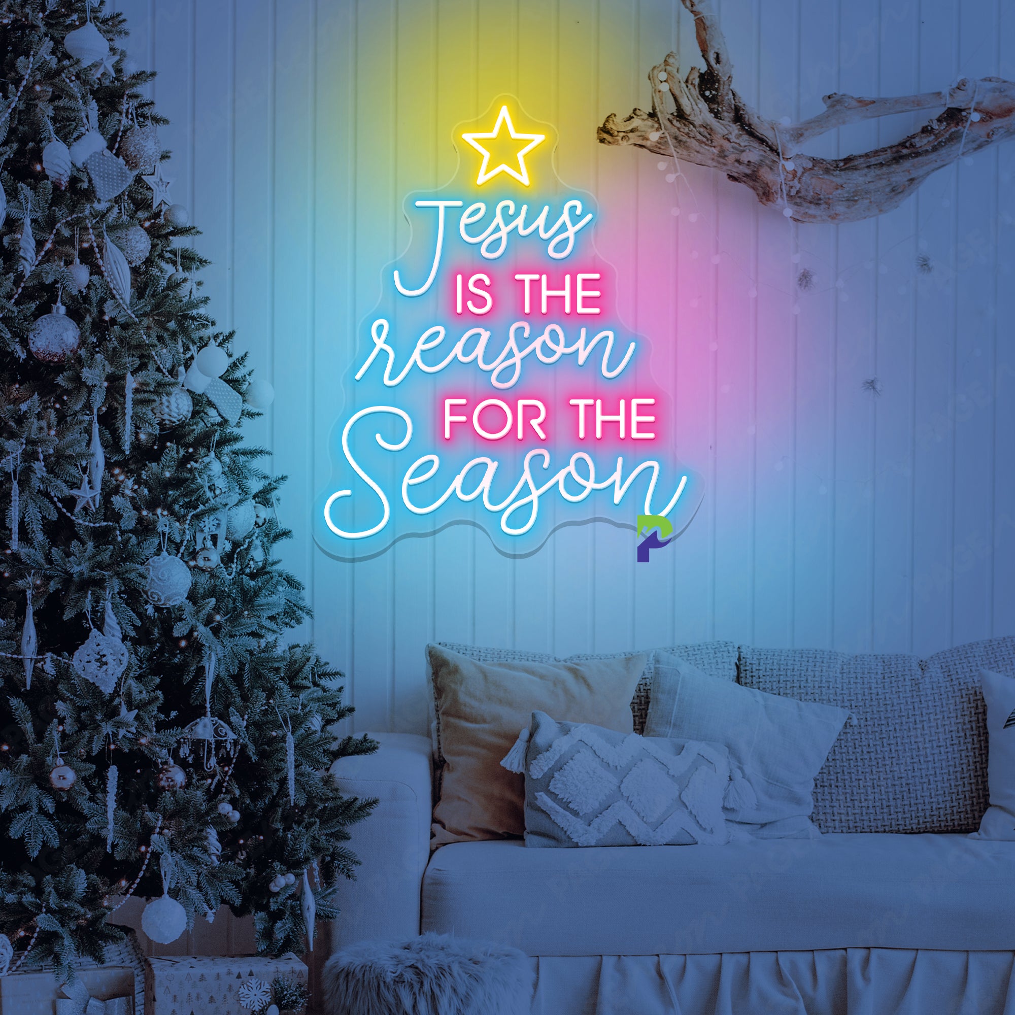 Jesus Is The Reason For The Season Neon Sign Special Led Light