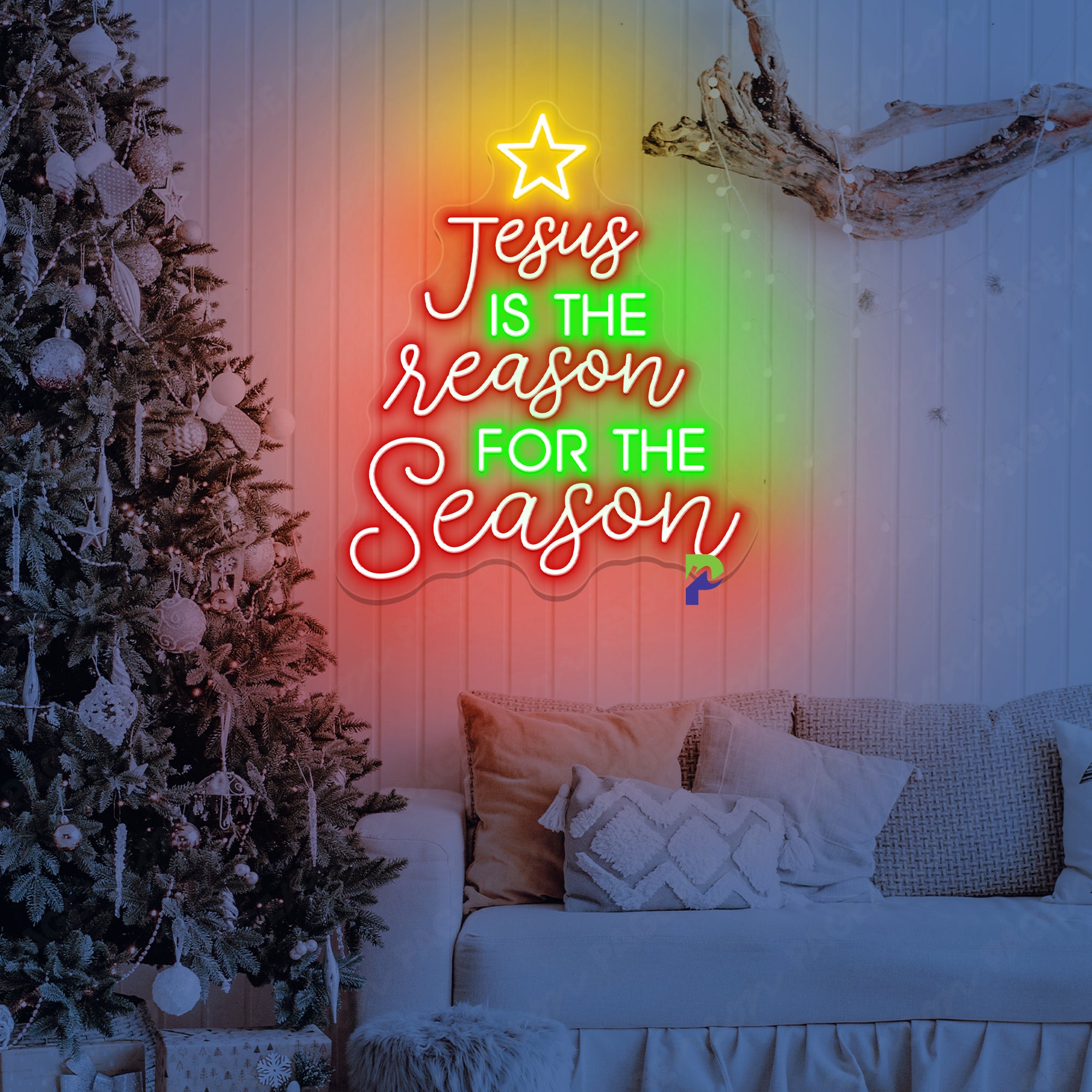 Jesus Is The Reason For The Season Neon Sign Special Led Light