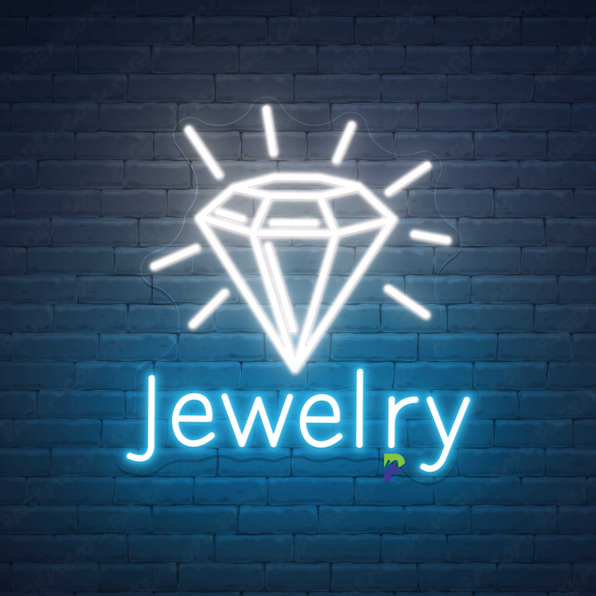 Jewelry Neon Signs Custom Name Led Light