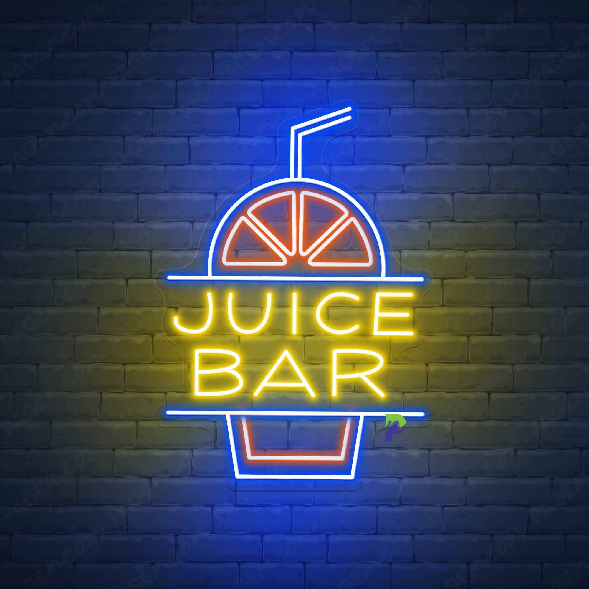 Juice Bar Neon Sign Custom Shop Name Led Light