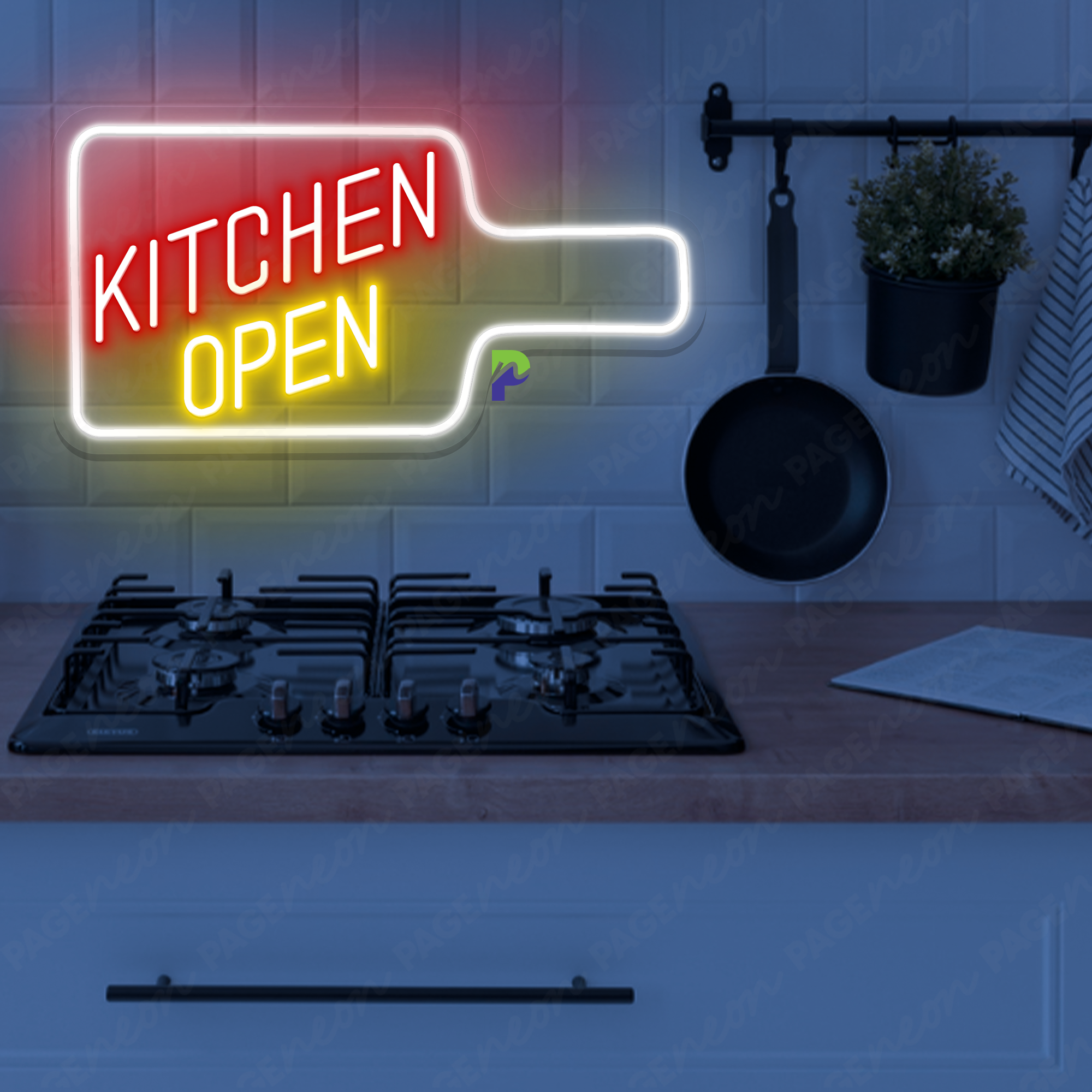 Kitchen Open Neon Sign Business Led Light