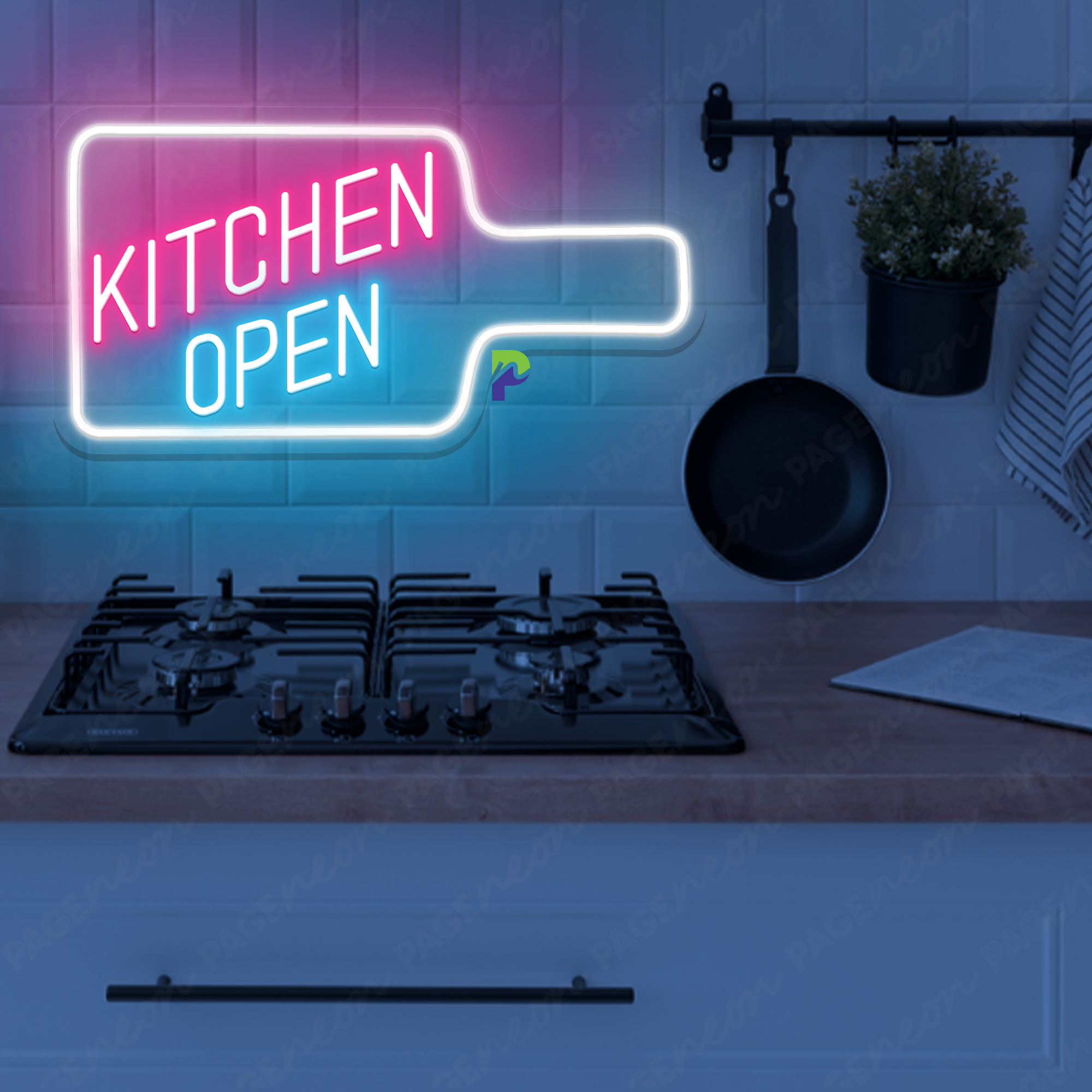 Kitchen Open Neon Sign Business Led Light