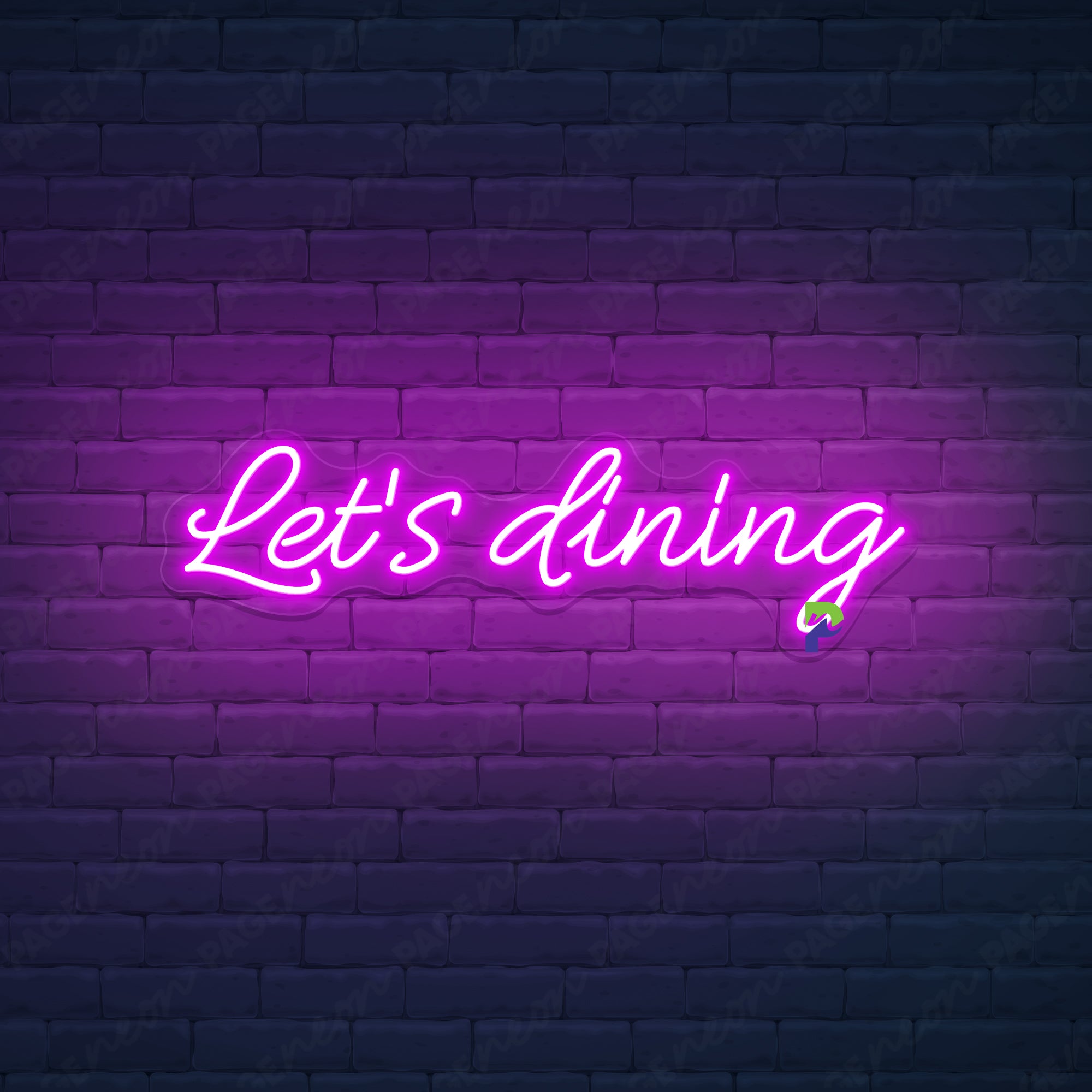 Let's Dining Neon Signs Dinner Led Light