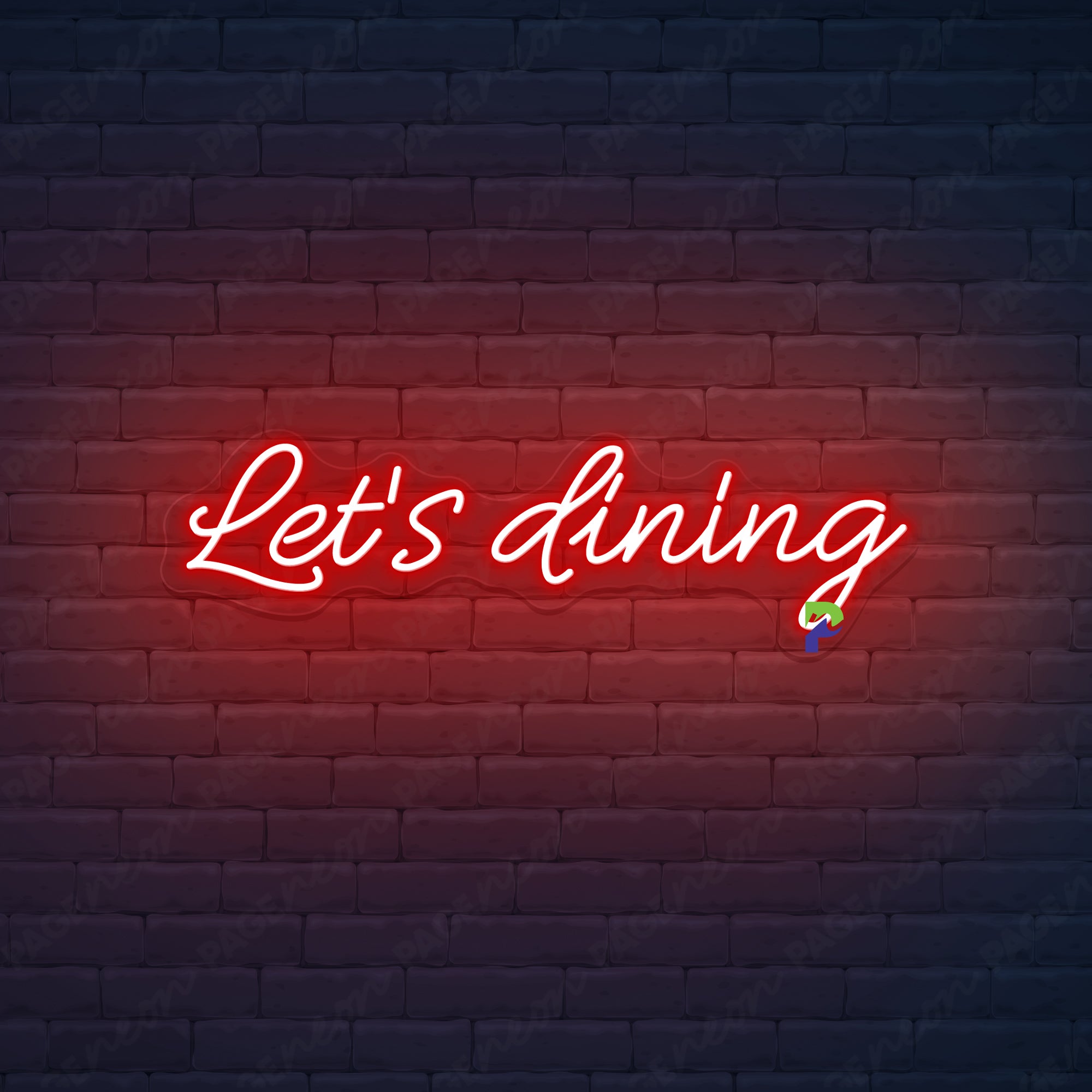 Let's Dining Neon Signs Dinner Led Light