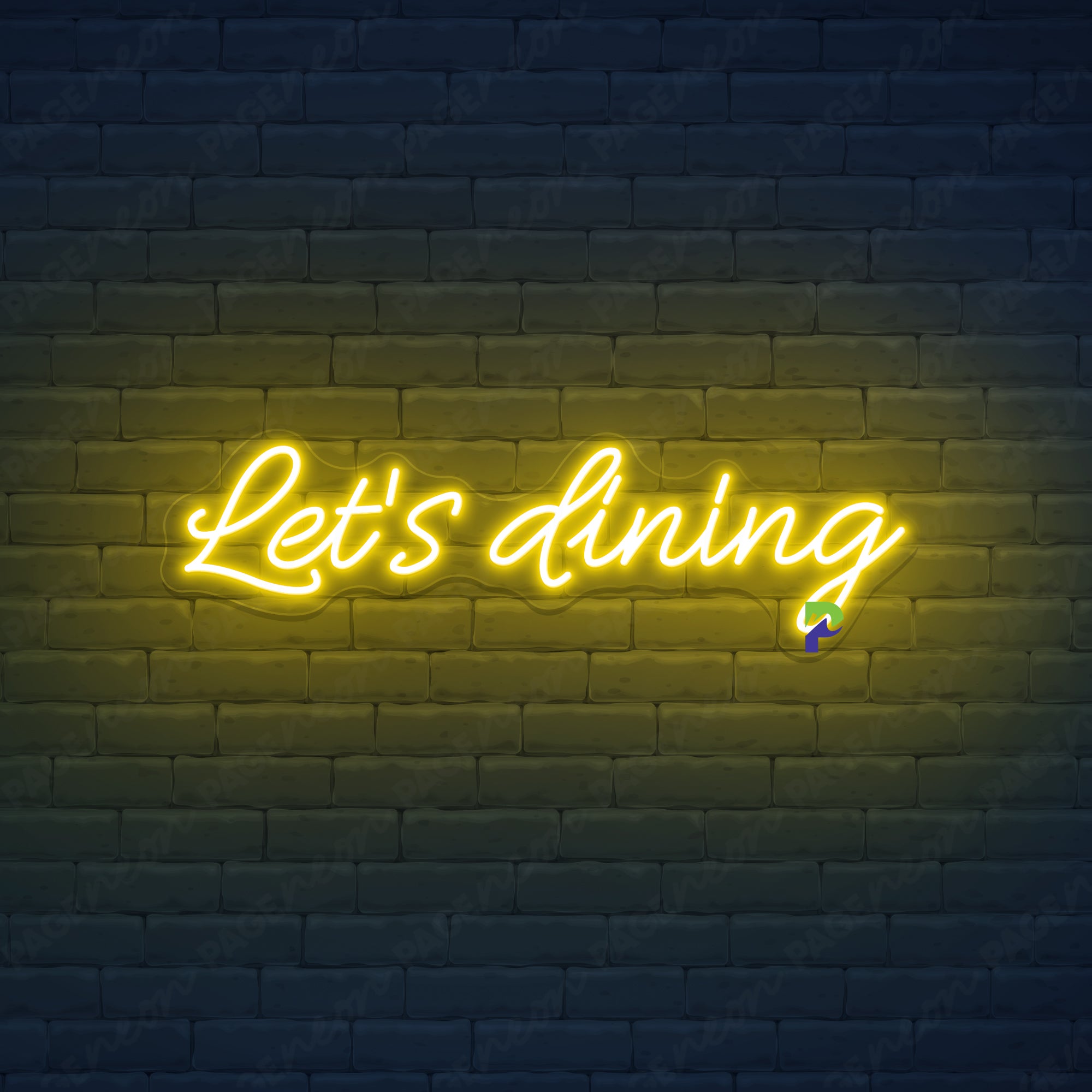 Let's Dining Neon Signs Dinner Led Light