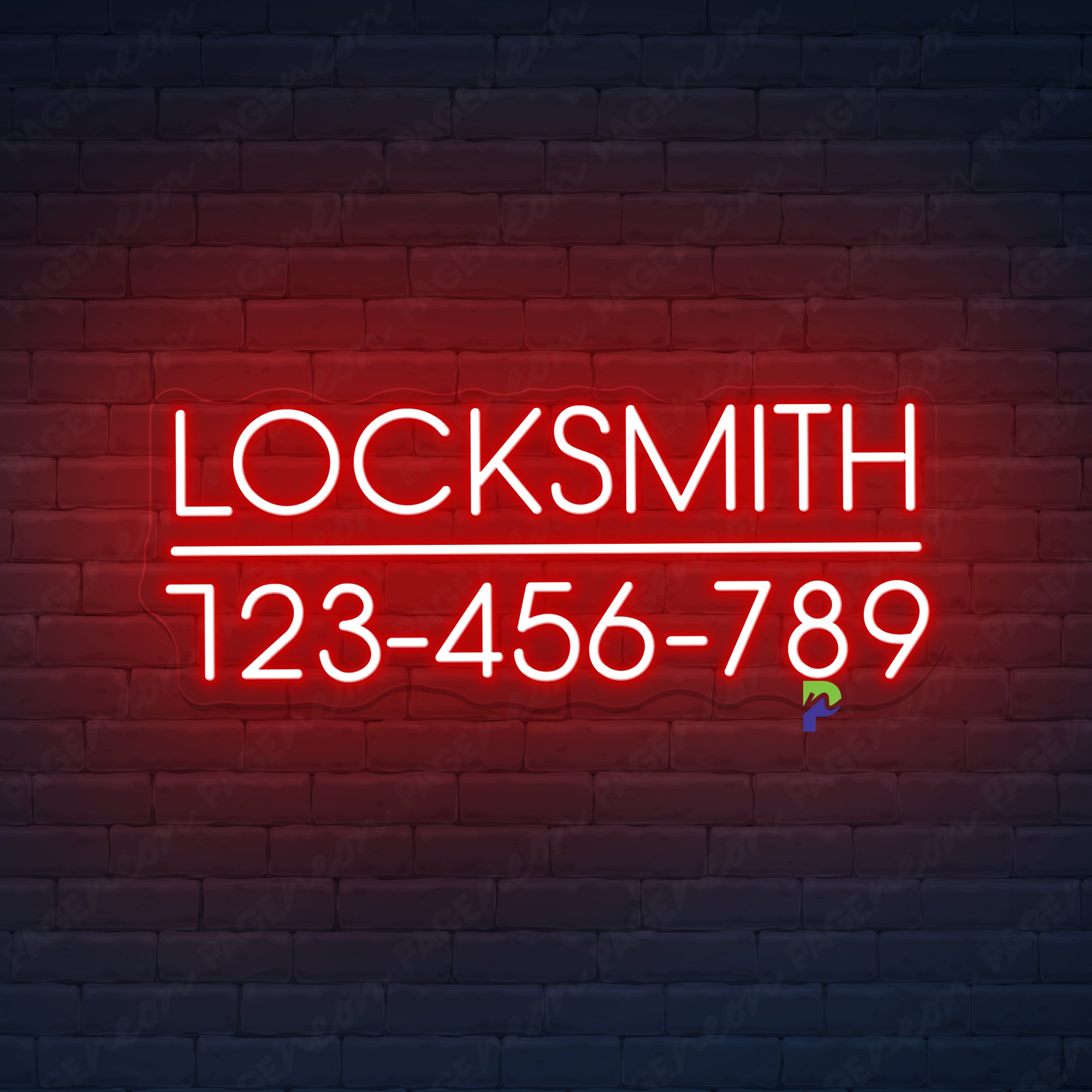 Locksmith Neon Signs Business Custom Led Light