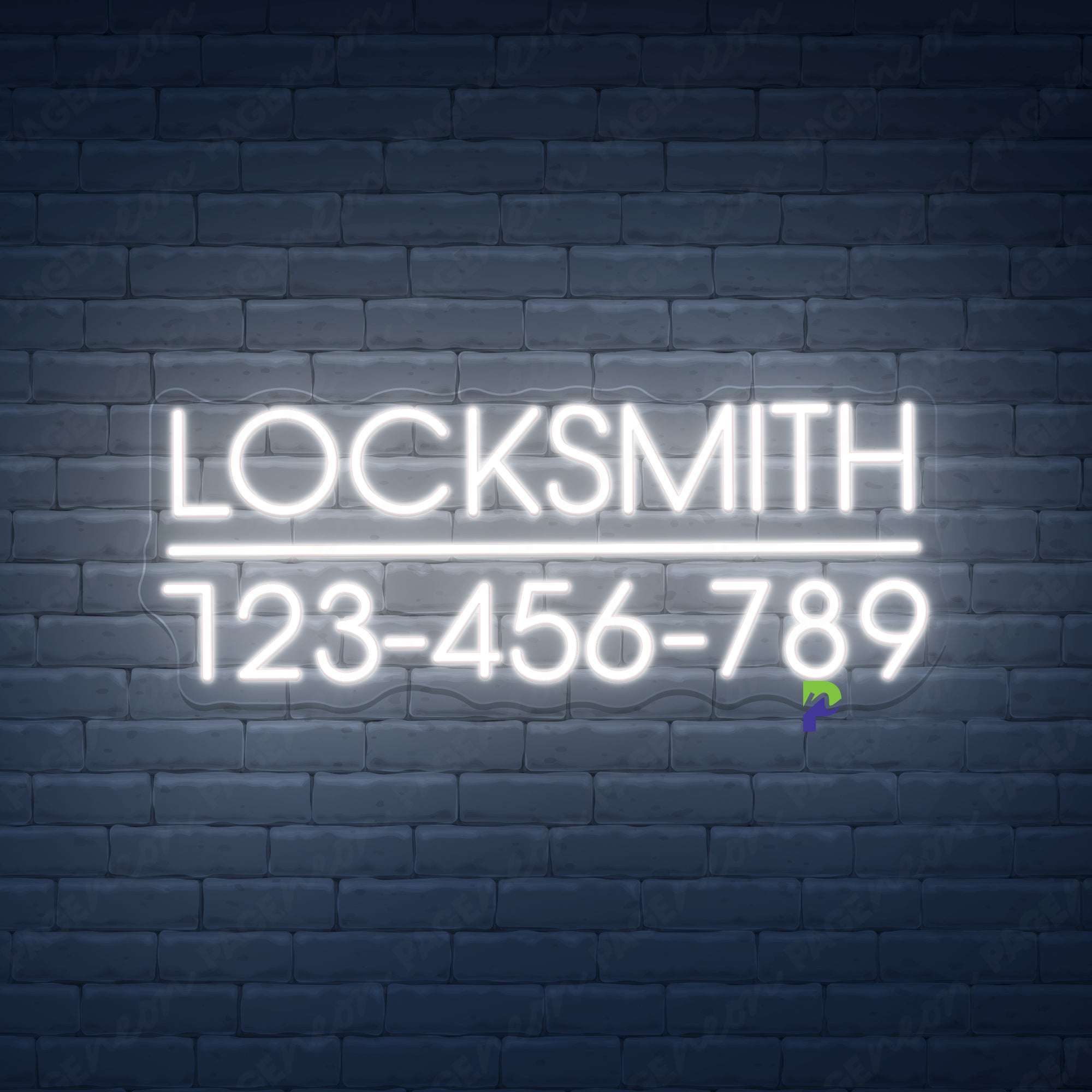 Locksmith Neon Signs Business Custom Led Light